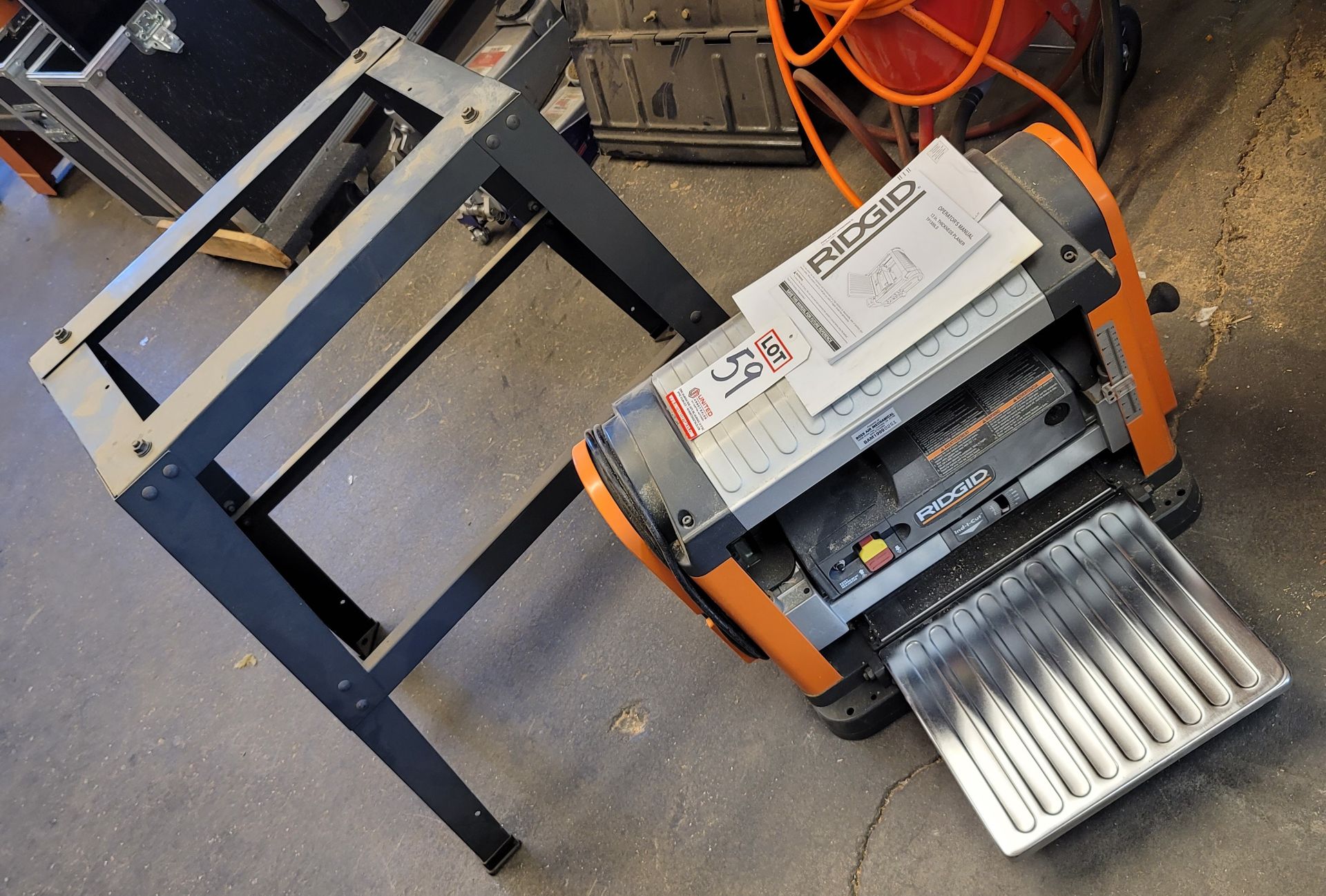 LOT - RIDGID 13" THICKNESS PLANER, MODEL TP1300LS, W/ STAND