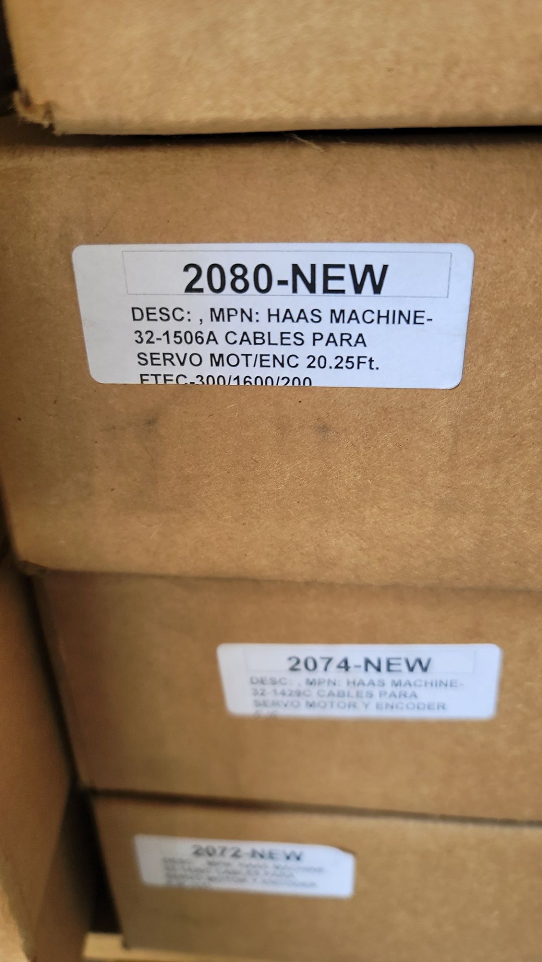 LOT - (5) BOXES OF HAAS MACHINE PARTS, NEW, SEE PHOTOS - Image 2 of 3