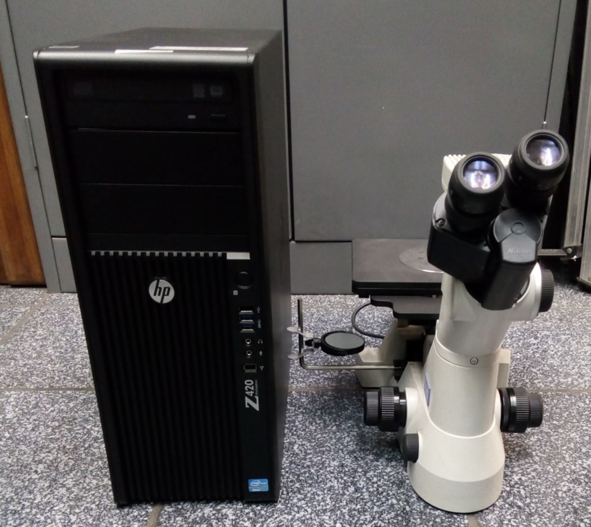 NIKON ECLIPSE MA100 MICROSCOPE, W/ CPU AND SOFTWARE