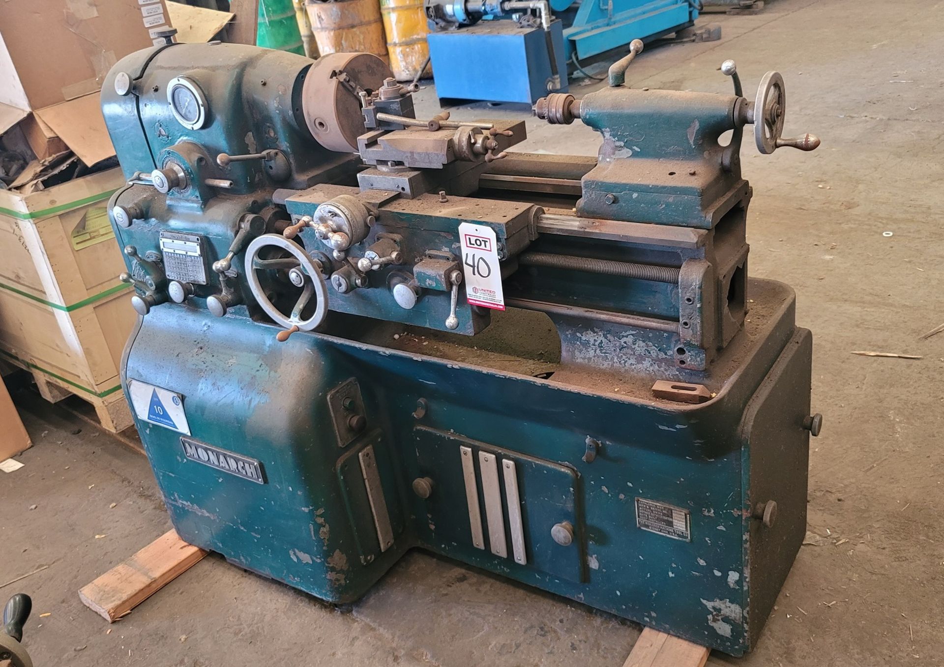 MONARCH LATHE, 12.5" X 20", S/N 39061 (PLM 53-09)