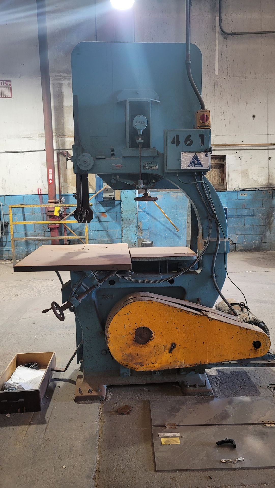 NORTHFIELD 36" BAND SAW MACHINE, S/N A040409-6 (PLM 461) - Image 2 of 3