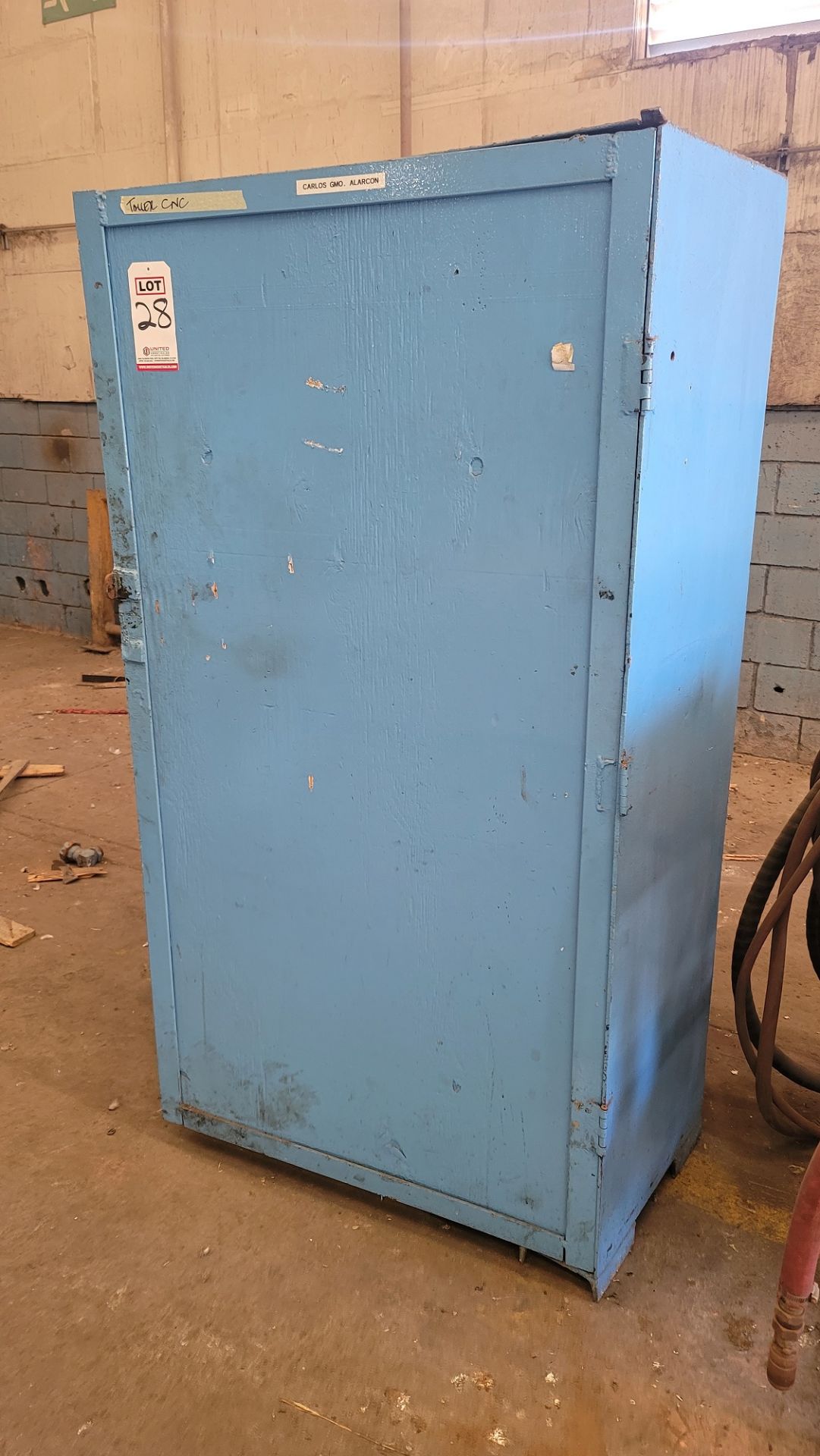 METAL STORAGE CABINET, 6' X 3' X 20" DEEP