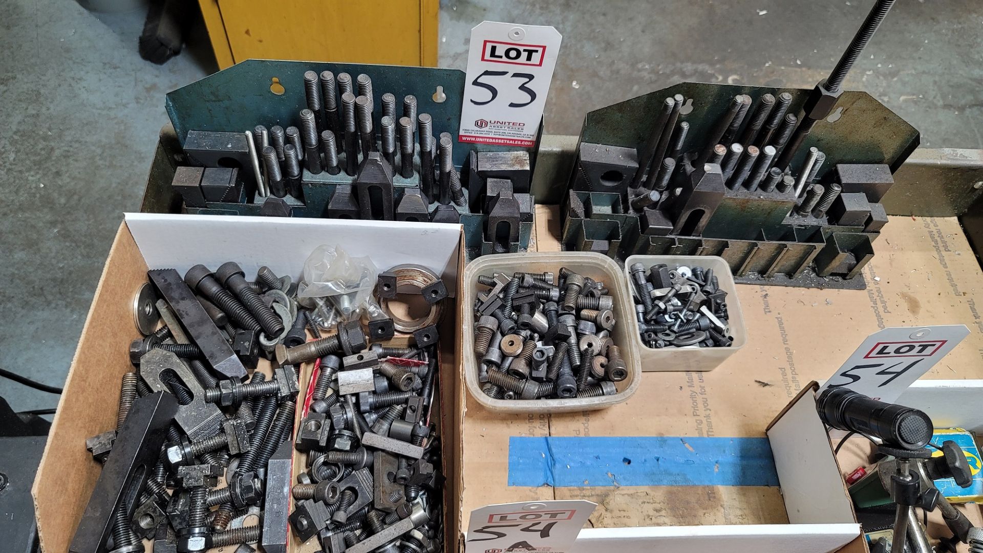 LOT - MACHINIST'S HOLD DOWN CLAMP SETS, ETC.