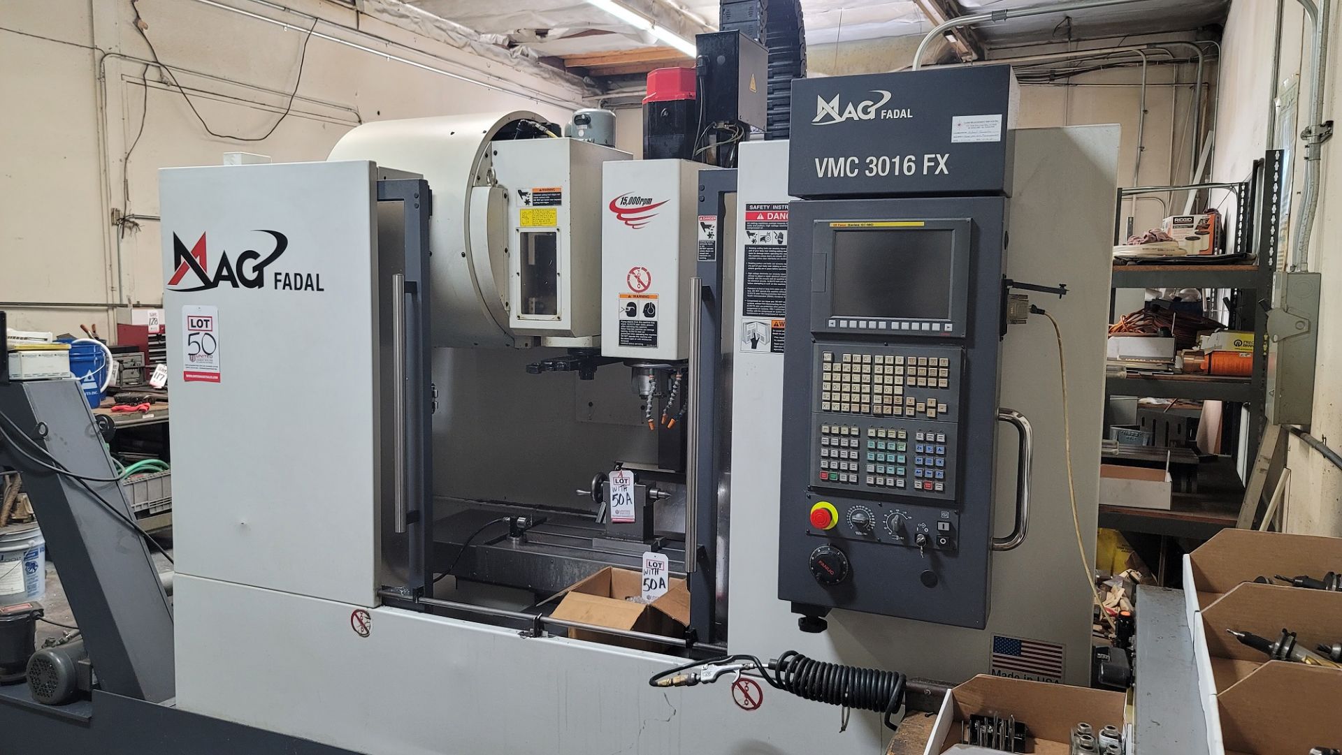 2008 MAG FADAL VMC3016FX-I0 MACHINING CENTER, ELITE PACKAGE, GE FANUC SERIES OI-MC CNC CONTROL, XYZ - Image 9 of 23