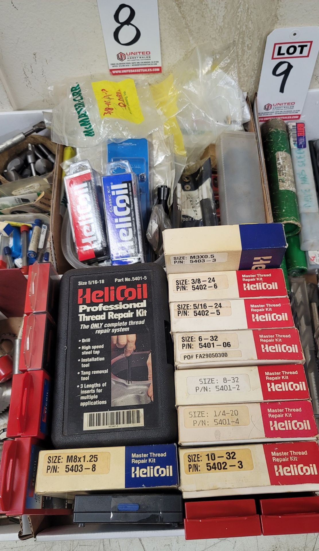 LOT - (2) BOXES OF HELICOIL SUPPLIES