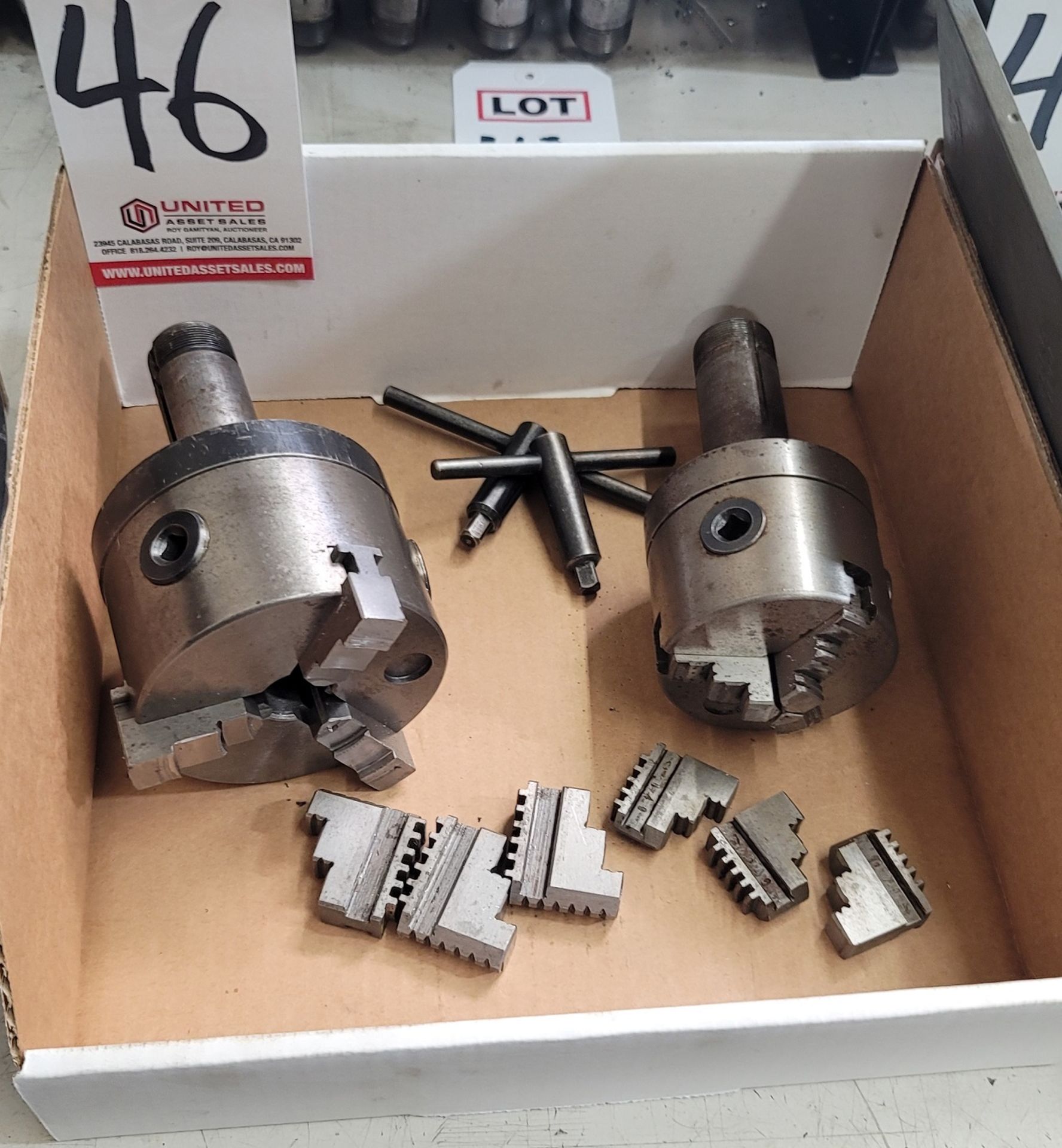 LOT - 3" AND 4" 3-JAW CHUCKS