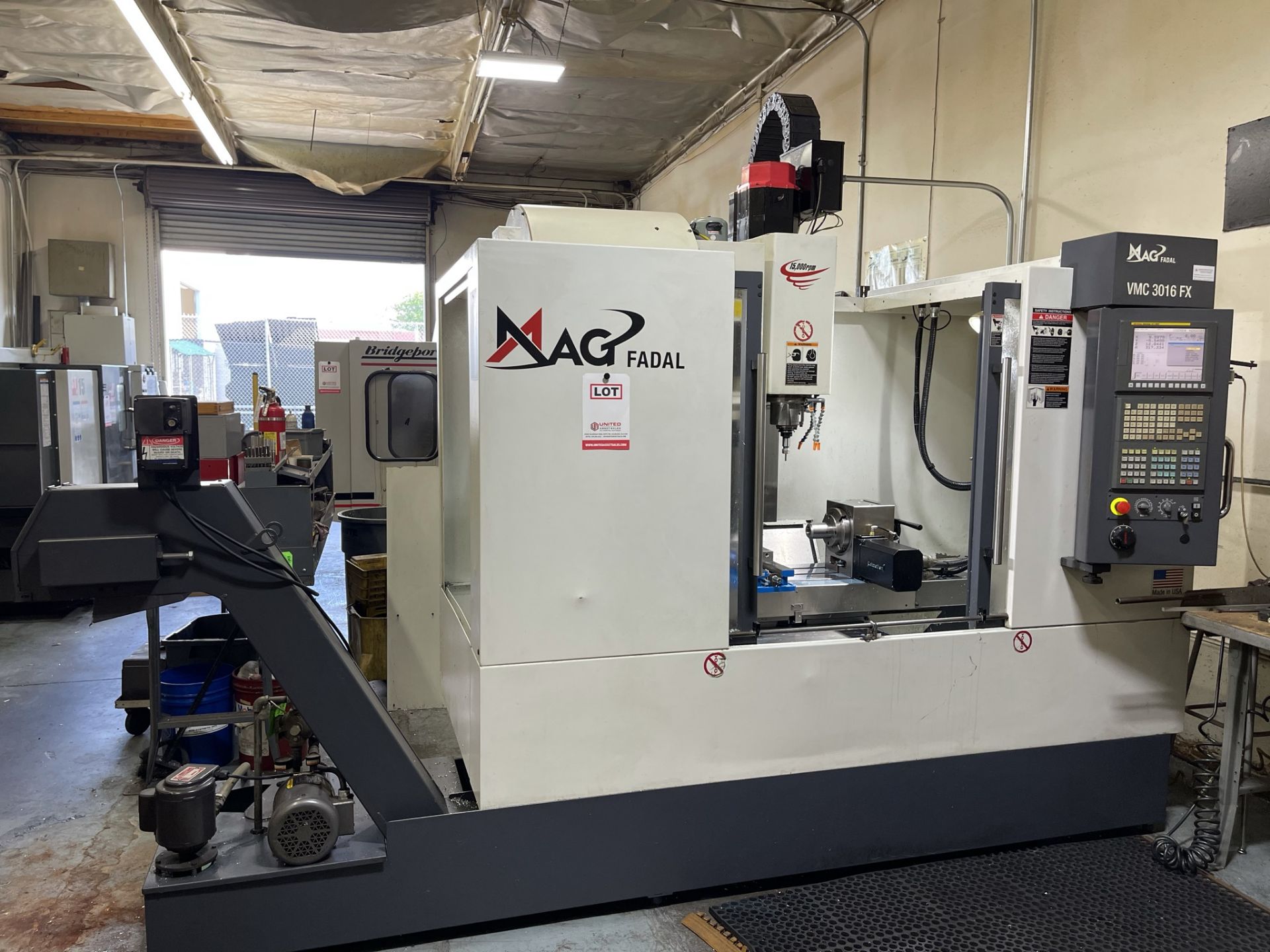 2008 MAG FADAL VMC3016FX-I0 MACHINING CENTER, ELITE PACKAGE, GE FANUC SERIES OI-MC CNC CONTROL, XYZ