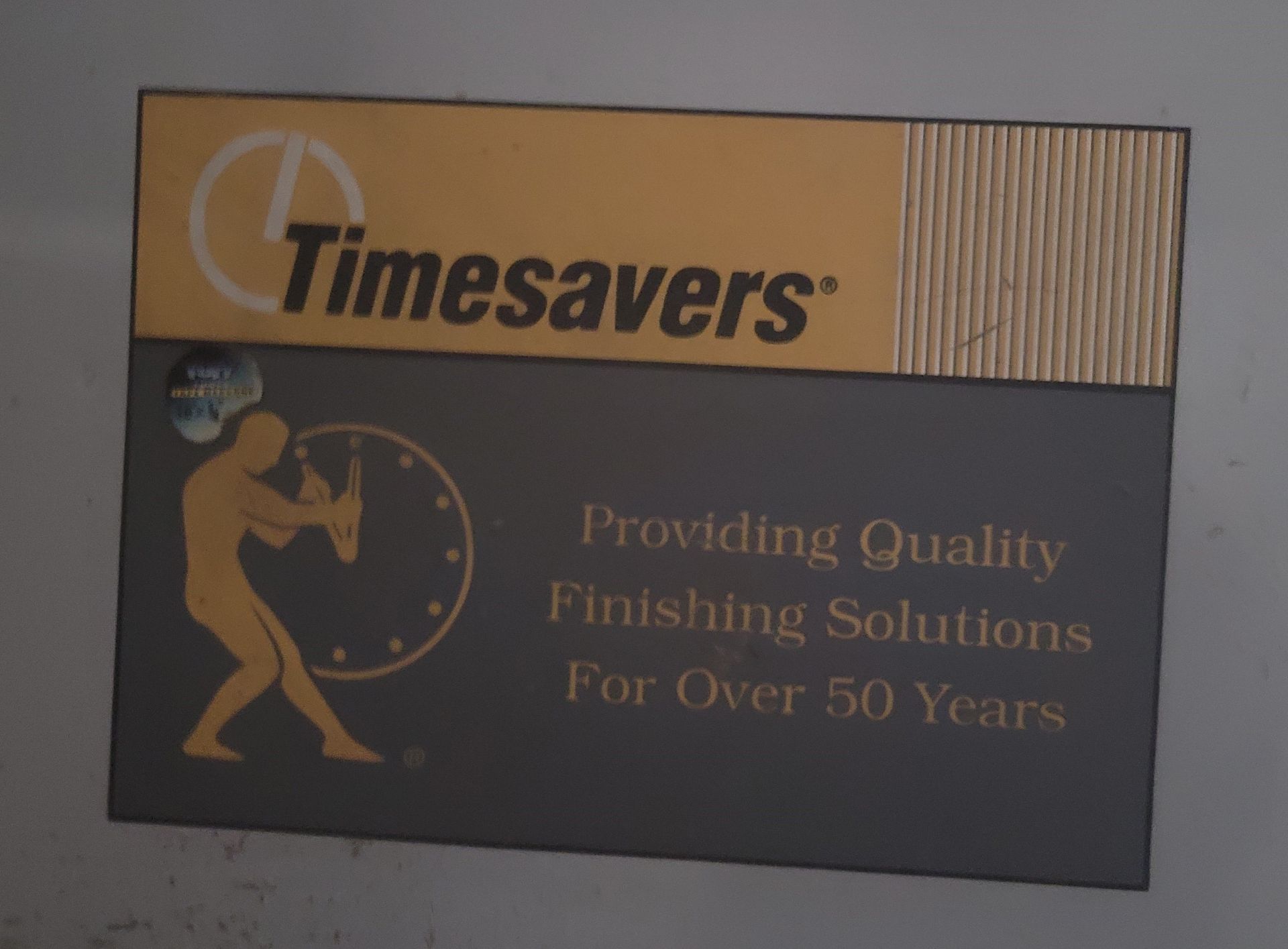 TIMESAVERS BELT SANDER, MODEL 137-1HPM, 36" BELT, S/N 25632, **IMMEX REGISTERED EQUIPMENT (NEEDS - Image 4 of 7