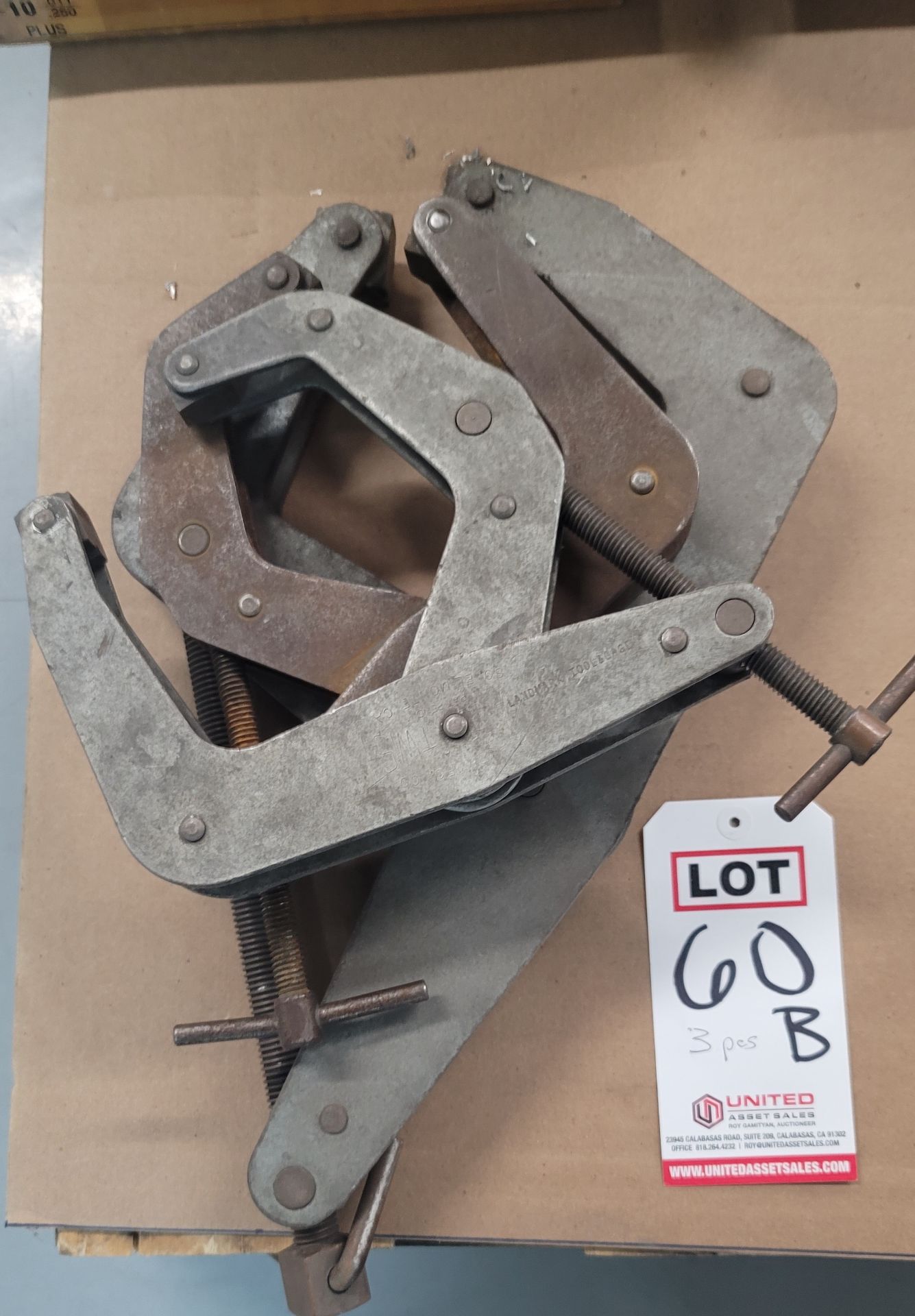 LOT - (3) FABRICATION CLAMPS, **IMMEX REGISTERED EQUIPMENT (NEEDS TO RETURN TO THE US) SELLER WILL