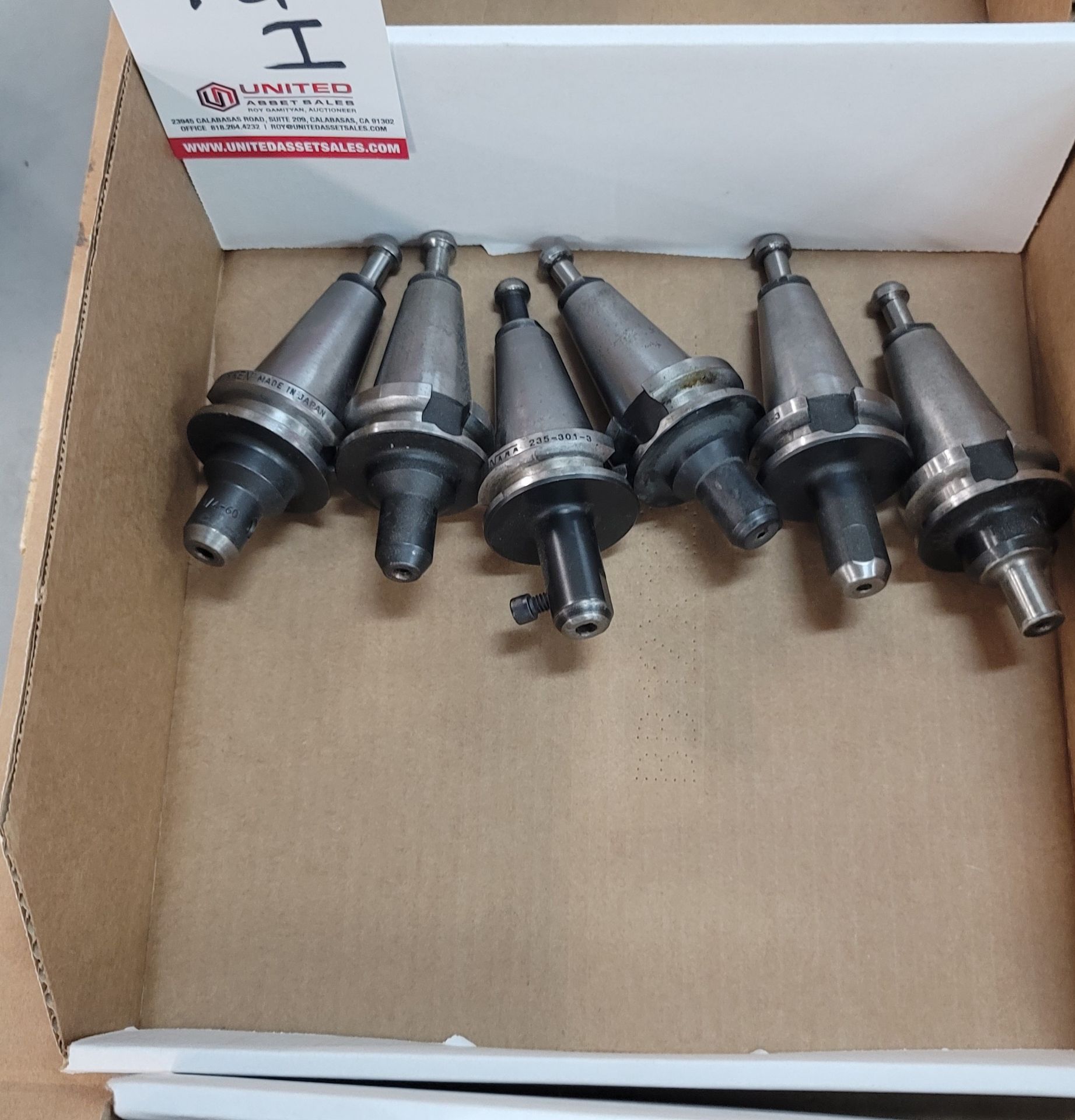 LOT - (6) BT-35 TOOL HOLDERS, 1/4" SOLID, **IMMEX REGISTERED EQUIPMENT (NEEDS TO RETURN TO THE US)