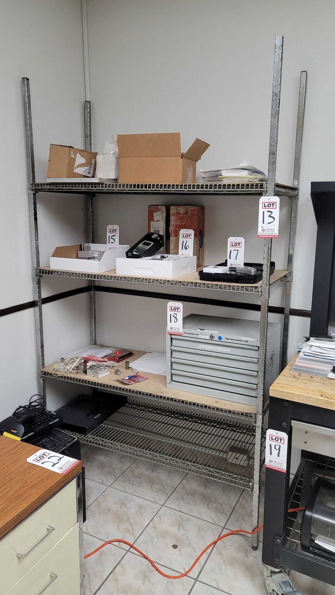 METAL SHELF, 7' X 48" X 18", CONTENTS NOT INCLUDED, **IMMEX REGISTERED EQUIPMENT (NEEDS TO RETURN TO