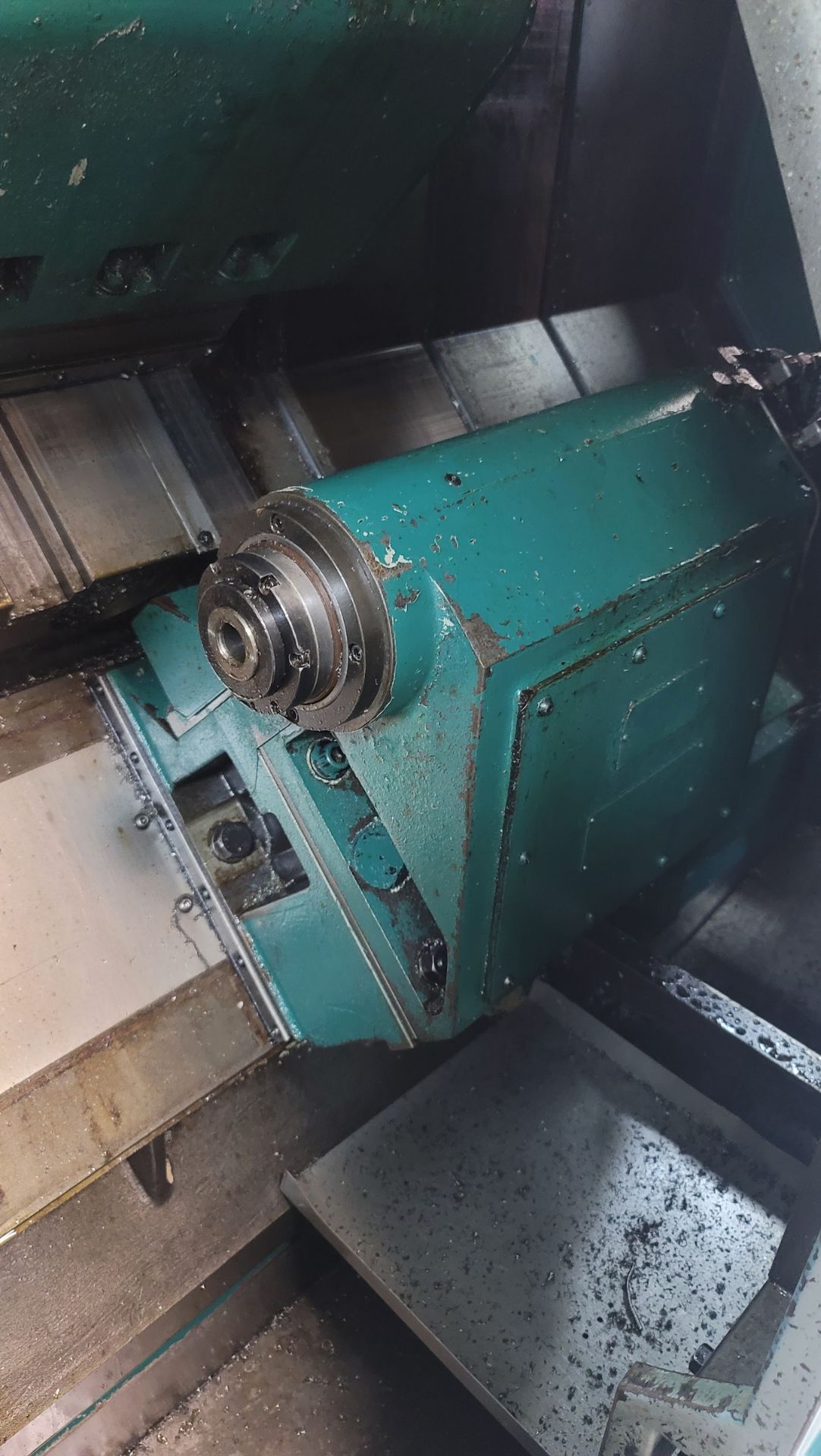 NAKAMURA TOME TMC-300C CNC LATHE, FANUC SERIES 16-T CONTROL, 16C COLLET NOSE, TAILSTOCK, S/N - Image 8 of 10