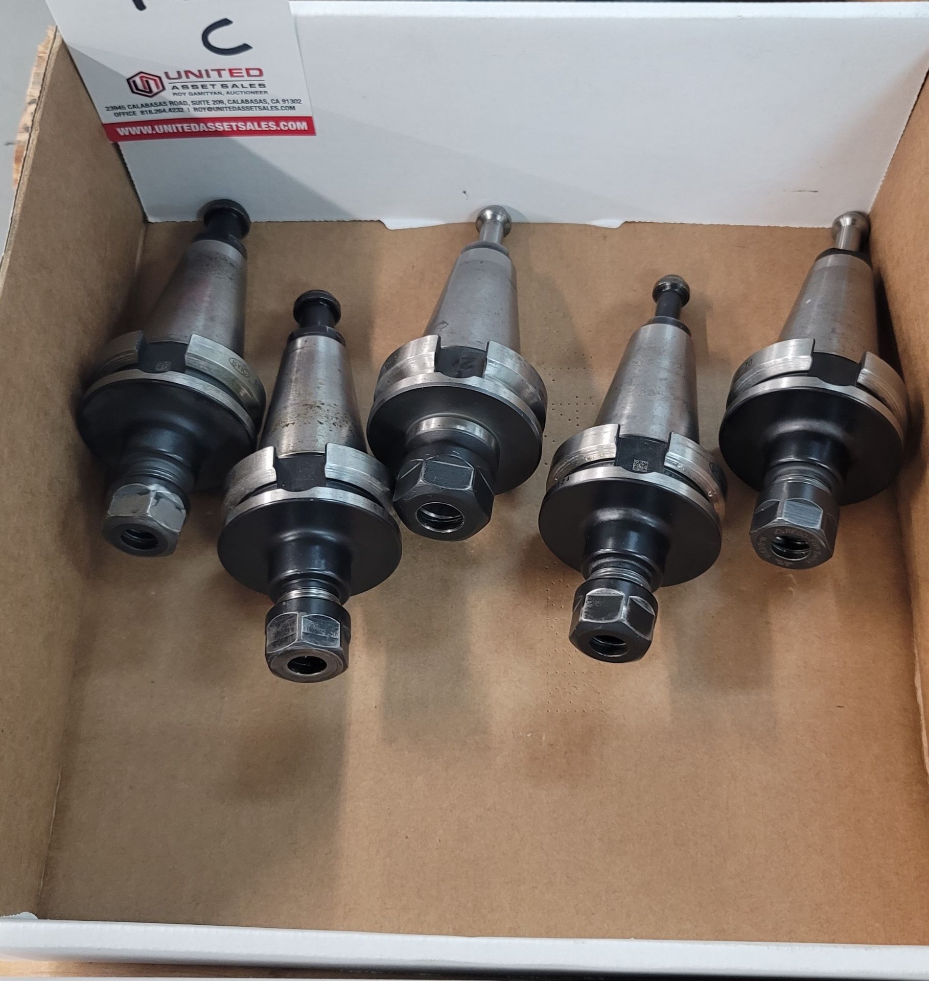 LOT - (5) BT-40 TOOL HOLDERS, ER16, **IMMEX REGISTERED EQUIPMENT (NEEDS TO RETURN TO THE US)