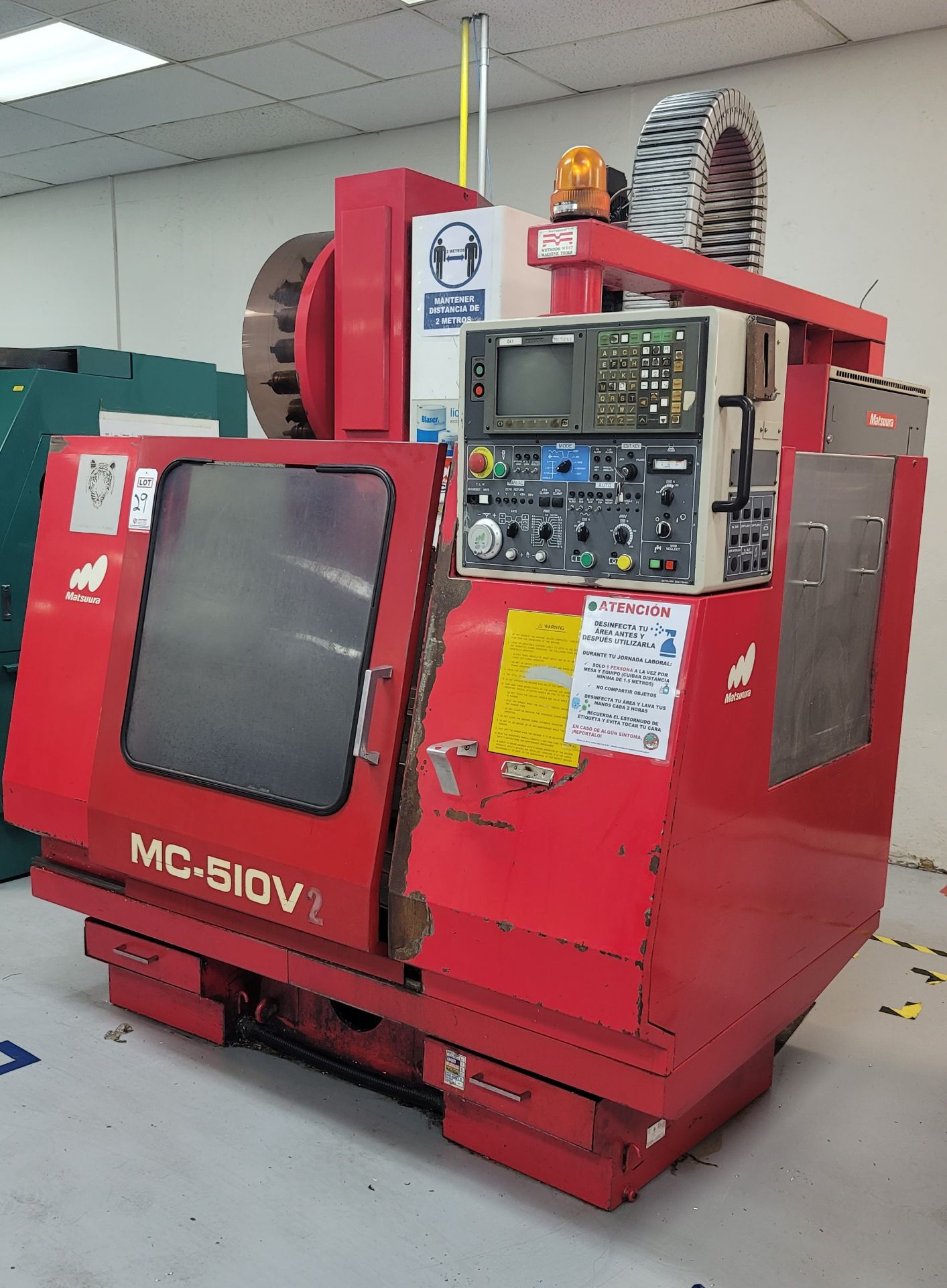 1991 MATSUURA MC-510V VERTICAL MACHINING CENTER, YASNAC CONTROL S/N 910609401, **IMMEX REGISTERED - Image 2 of 10