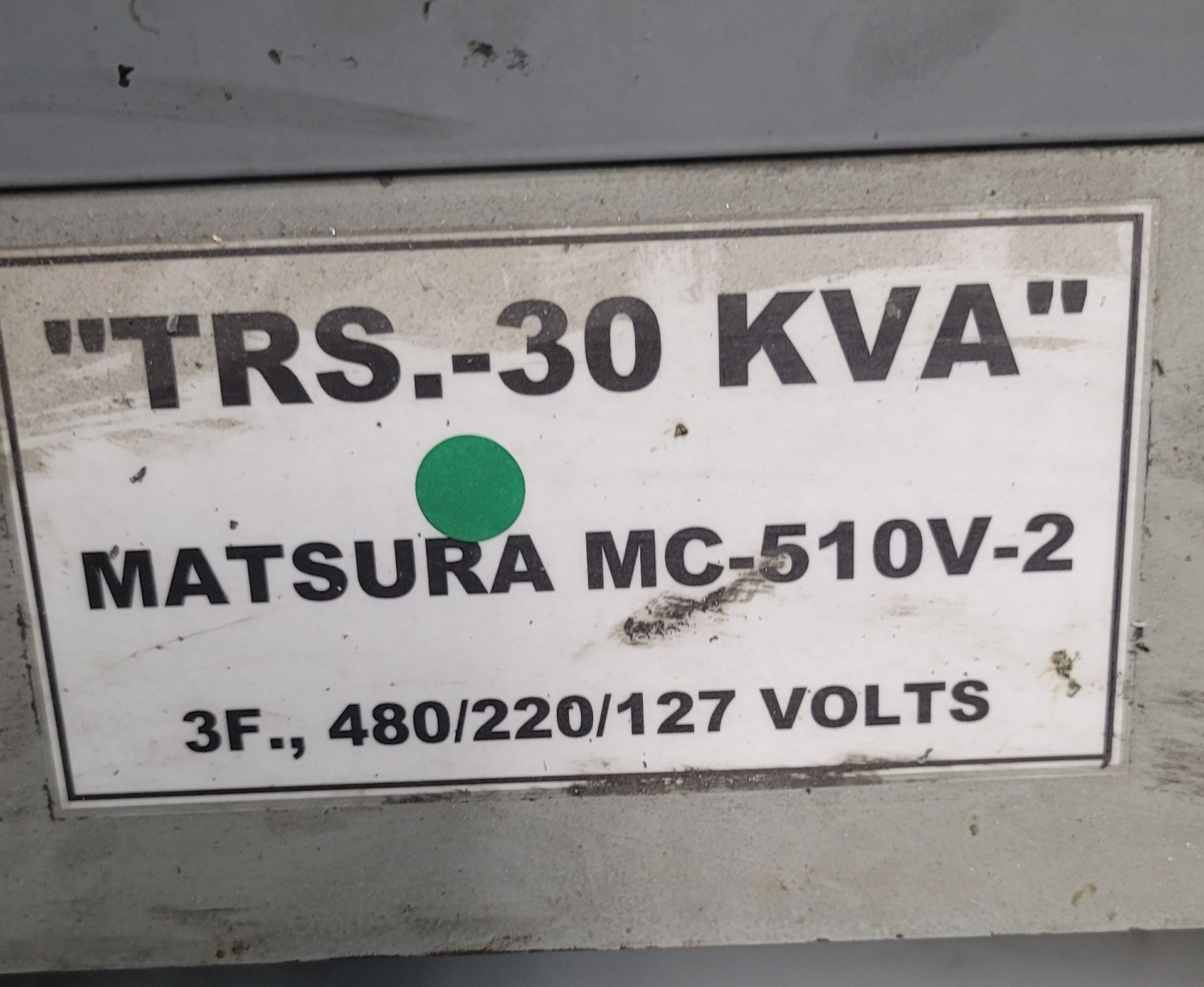 TRANSFORMER, 30 KVA, **IMMEX REGISTERED EQUIPMENT (NEEDS TO RETURN TO THE US) SELLER WILL PAY FOR - Image 2 of 2