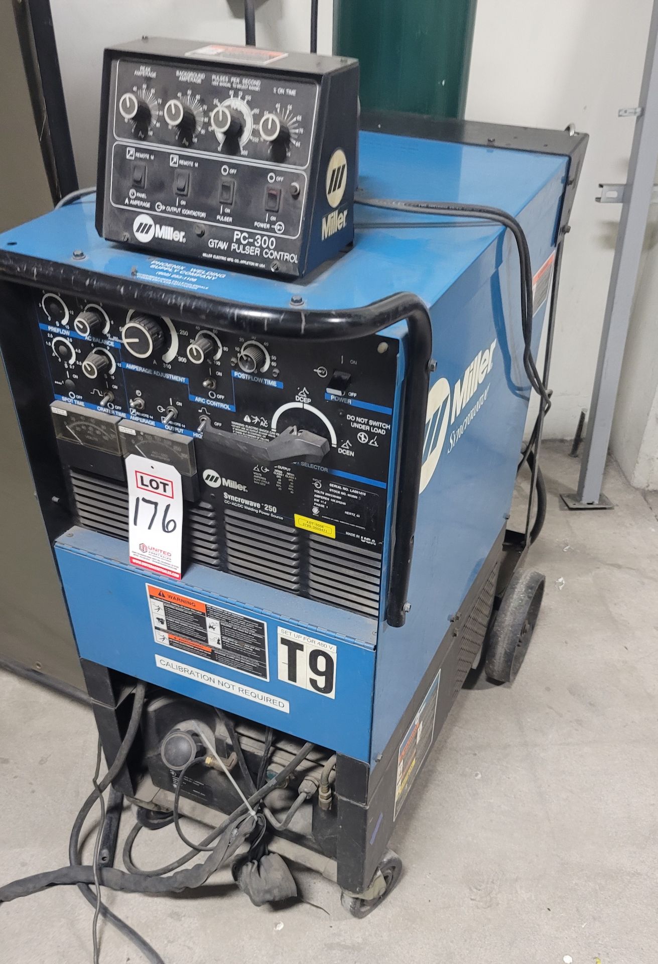 MILLER SYNCROWAVE 250 TIG WELDER, S/N LA081418, **IMMEX REGISTERED EQUIPMENT (NEEDS TO RETURN TO THE - Image 2 of 4