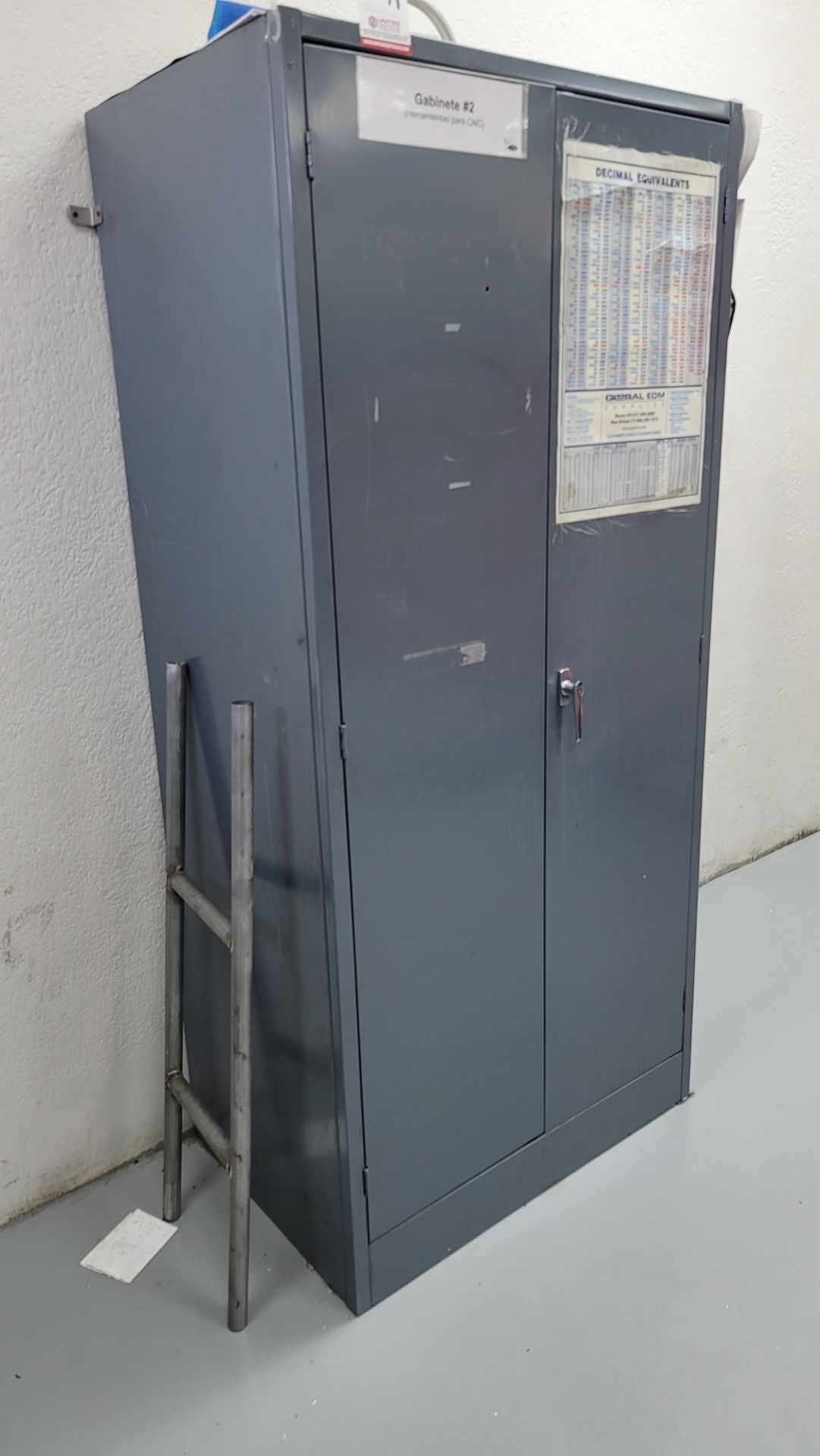 2-DOOR METAL CABINET, 72" X 38", CONTENTS NOT INCLUDED, **IMMEX REGISTERED EQUIPMENT (NEEDS TO