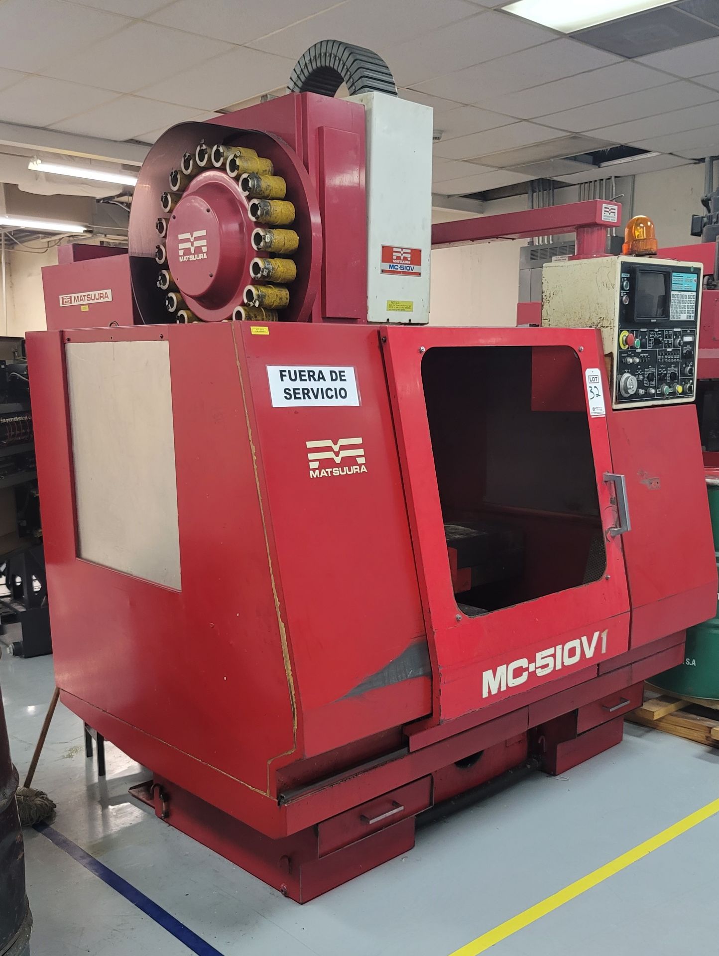 1989 MATSUURA MC-510V VERTICAL MACHINING CENTER, YASNAC CONTROL S/N 890307287 (PARTS ONLY), ** - Image 2 of 6