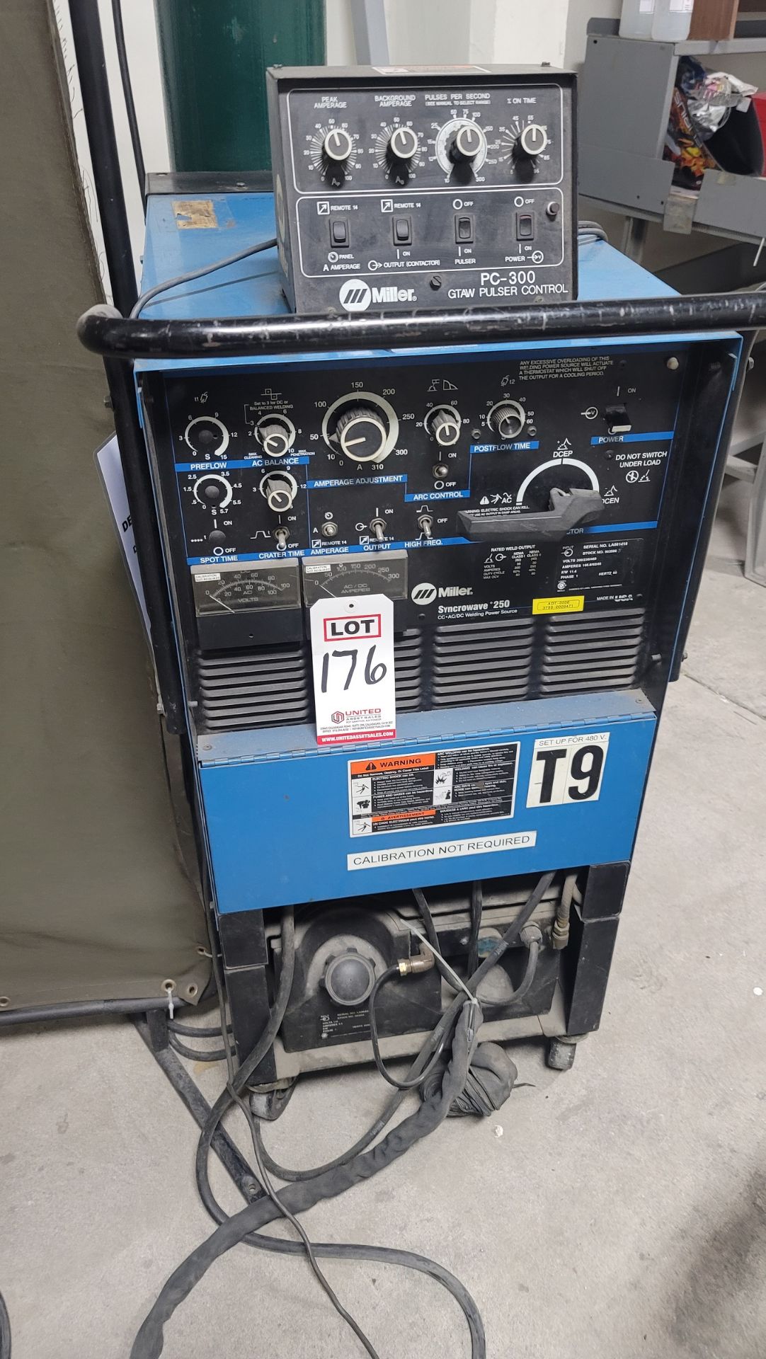 MILLER SYNCROWAVE 250 TIG WELDER, S/N LA081418, **IMMEX REGISTERED EQUIPMENT (NEEDS TO RETURN TO THE