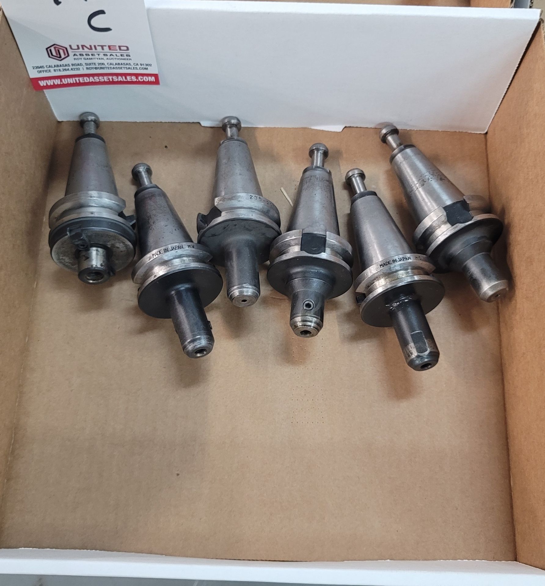 LOT - (6) BT-35 TOOL HOLDERS: (3) 1/8" SOLID AND (3) 3/16" SOLID, **IMMEX REGISTERED EQUIPMENT (