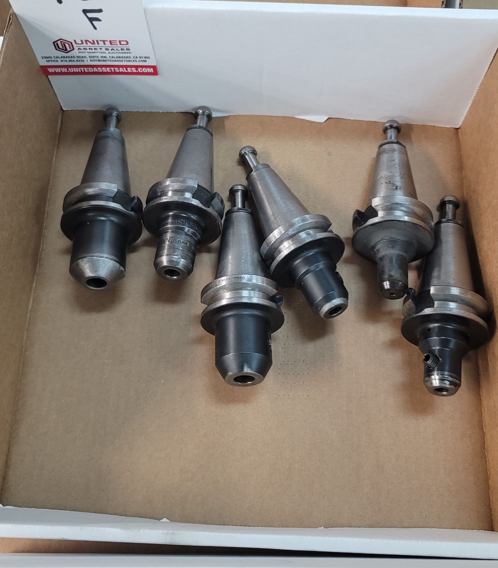 LOT - (6) BT-35 TOOL HOLDERS, 1/8" SOLID, **IMMEX REGISTERED EQUIPMENT (NEEDS TO RETURN TO THE US)