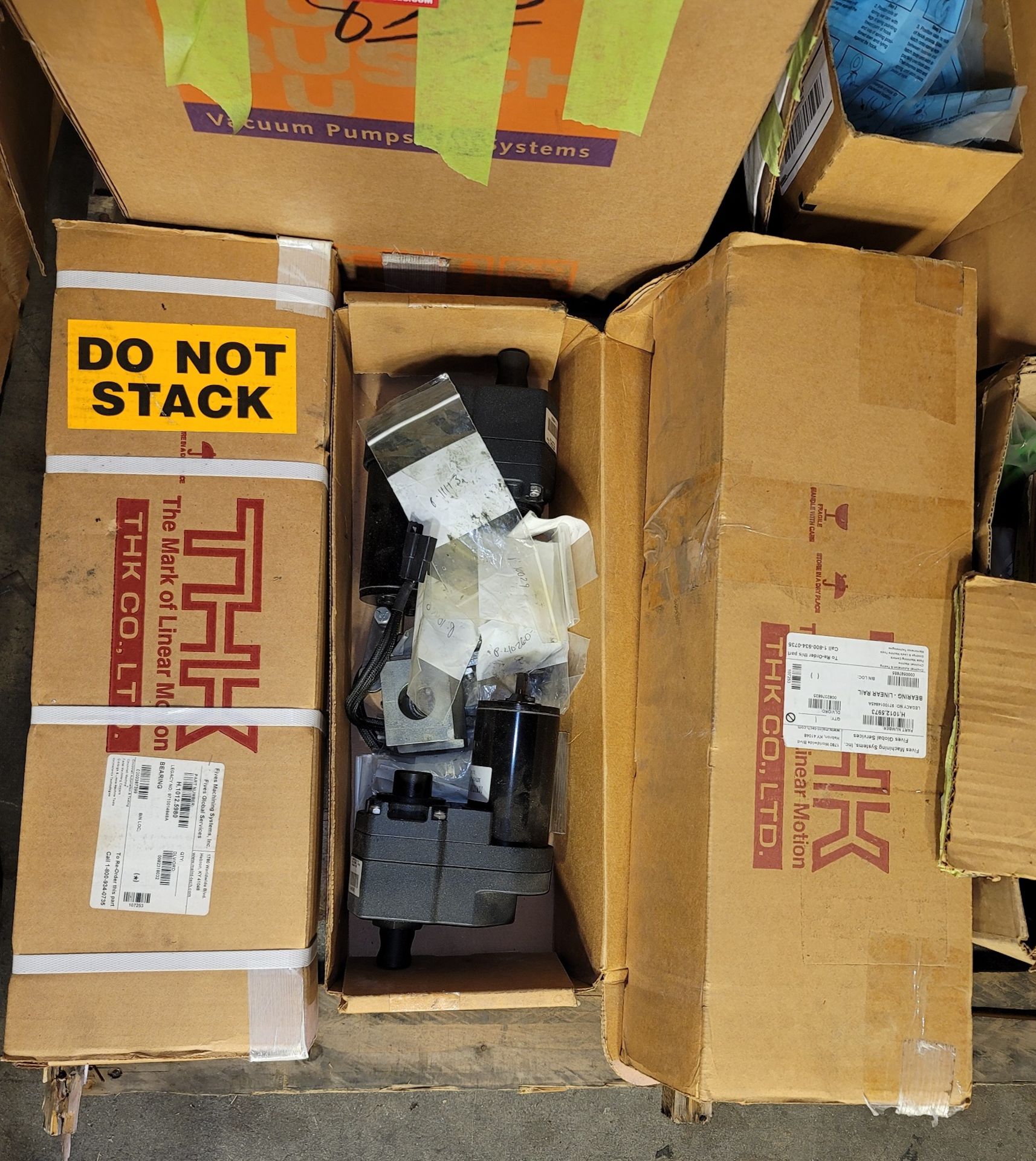 LOT - PALLET OF MISC ITEMS: THK BEARING, LINEAR RAIL, ETC. (LOCATION: MAINTENANCE WH) - Image 3 of 9