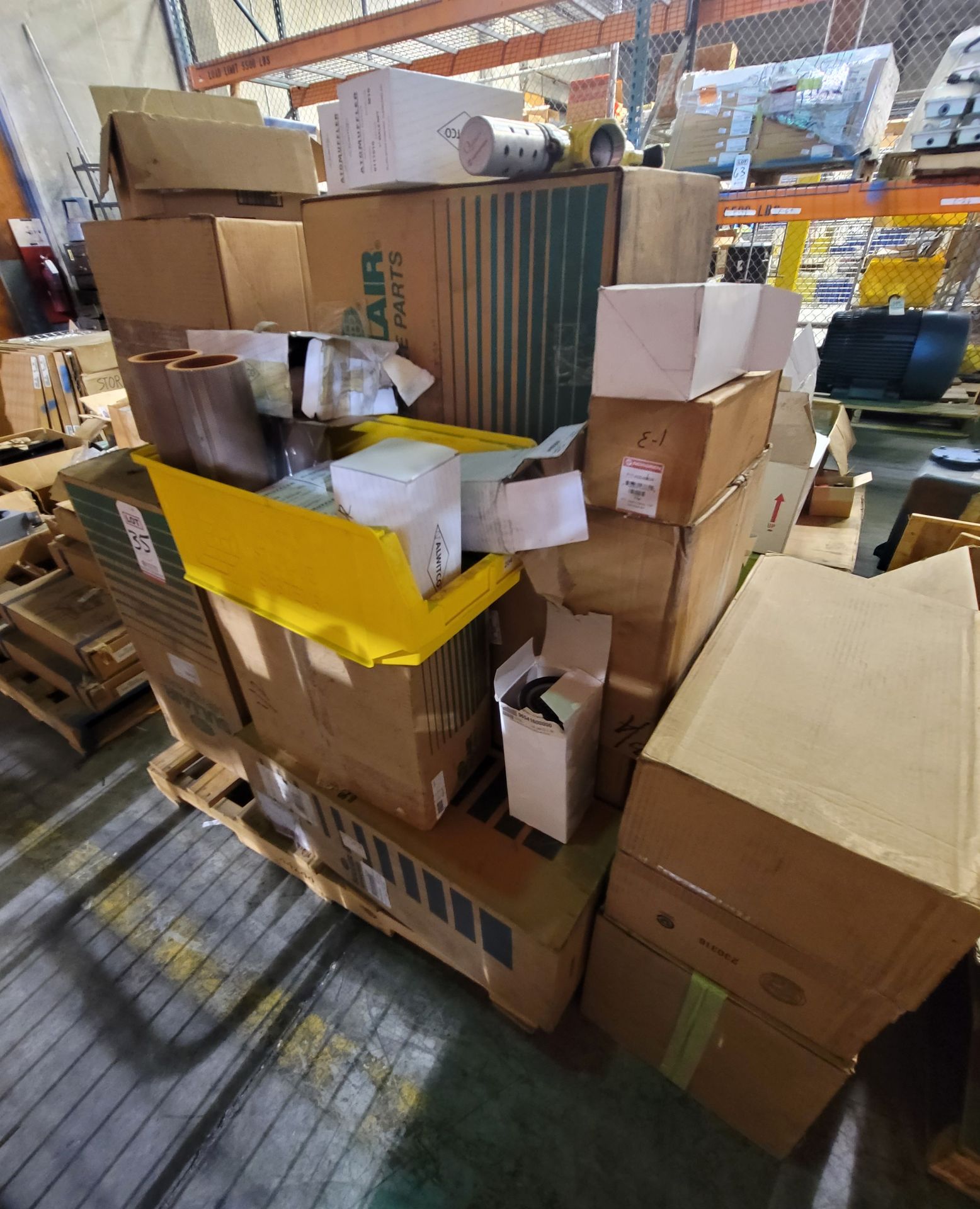 LOT - PALLET OF VARIOUS FILTER ELEMENTS (LOCATION: MAINTENANCE WH)