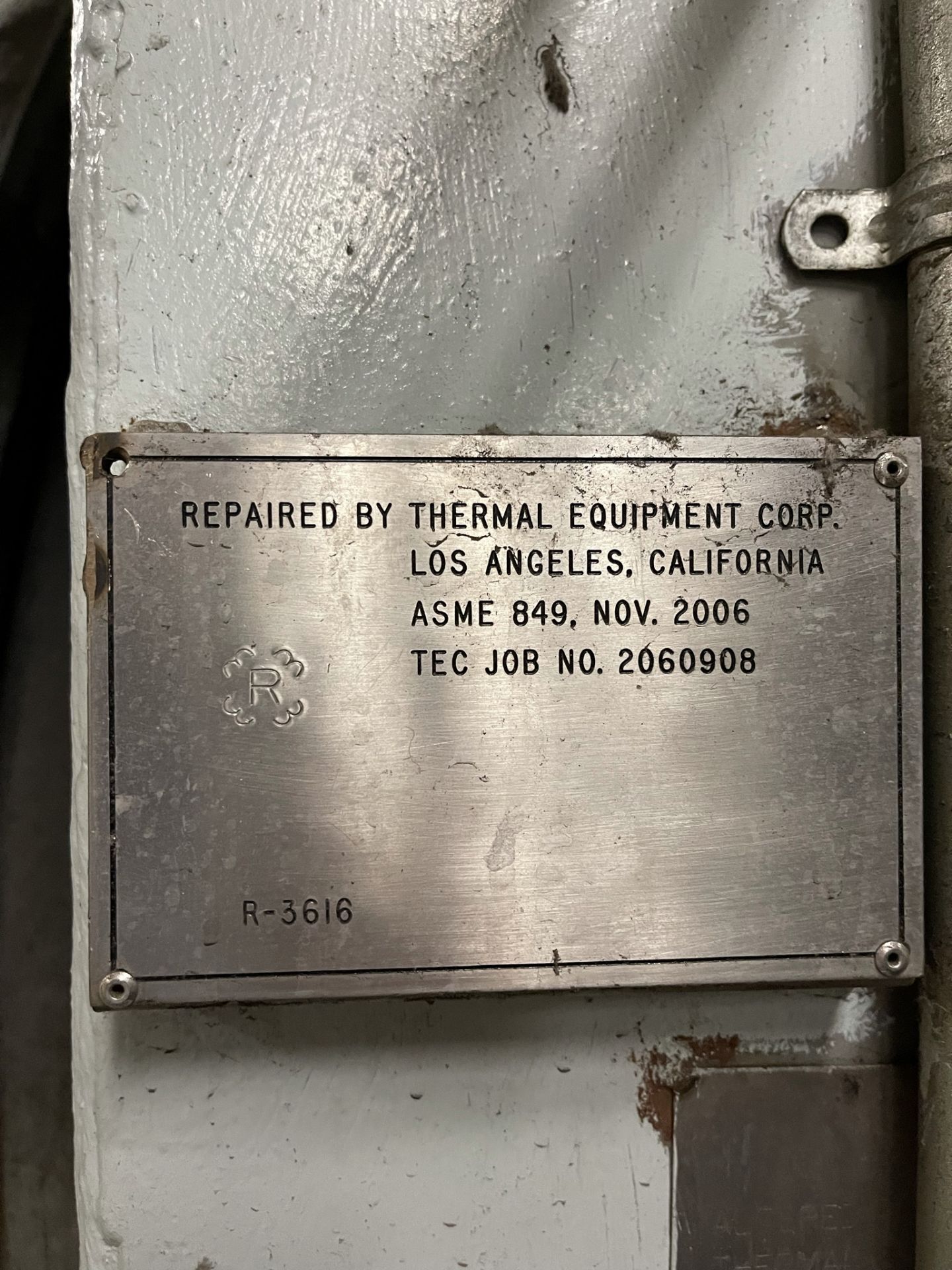 THERMAL AUTOCLAVE, 350 F MAX OPERATING TEMP, MAX PRESSURE 325 P.S.I.G, NON-OPERATIONAL, DRIVE TRAIN - Image 8 of 9