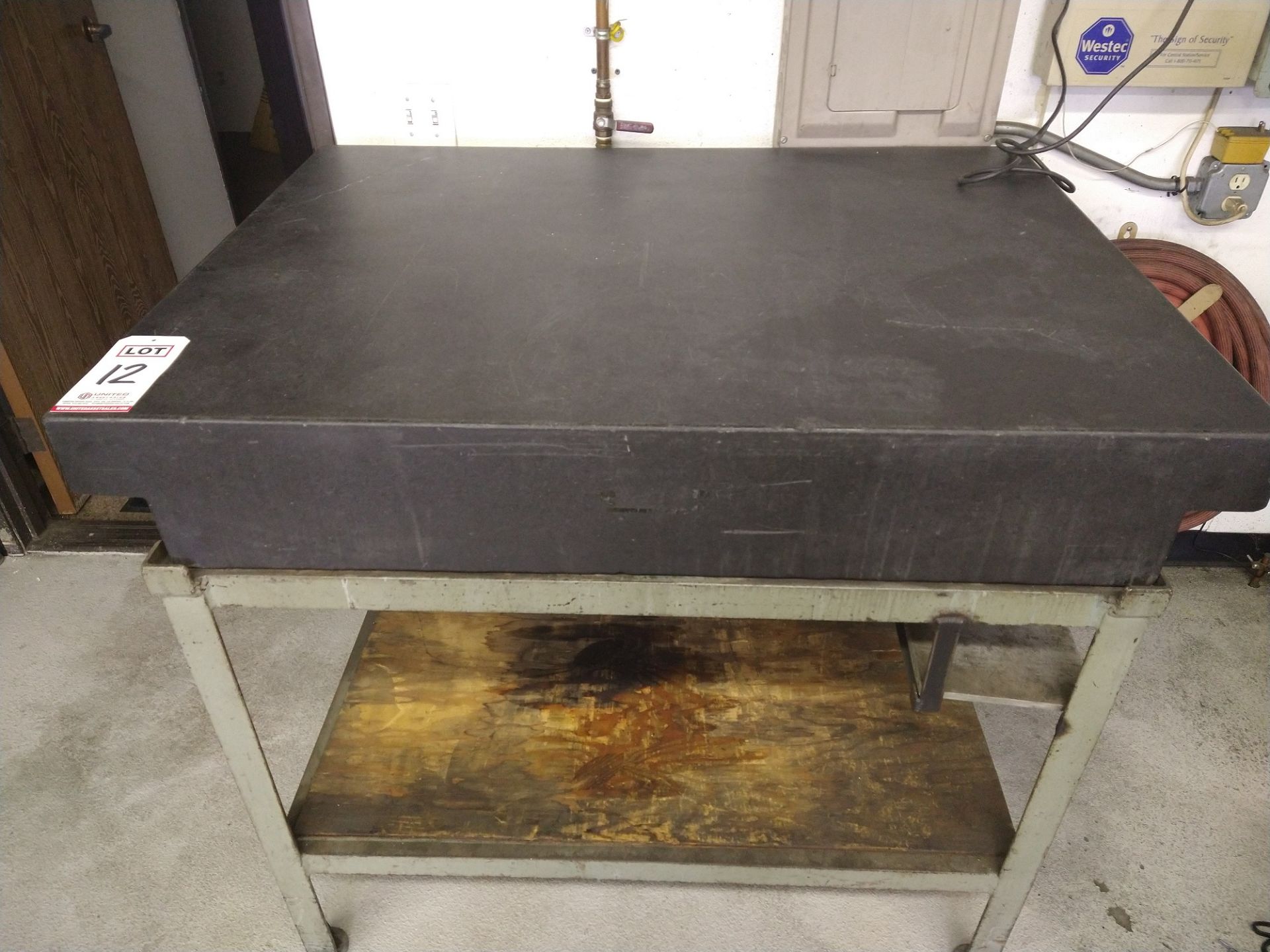 GRANITE SURFACE PLATE, 3' X 4', W/ STAND - Image 2 of 2