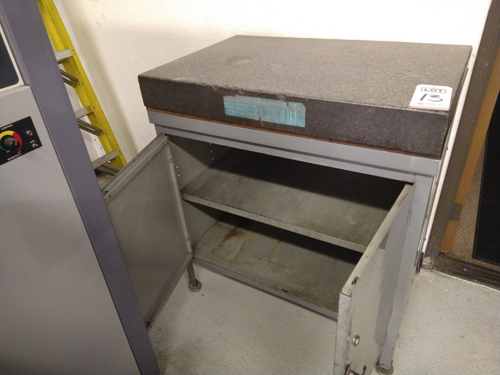 GRANITE SURFACE PLATE, 2' X 3', W/ CABINET STAND - Image 2 of 2