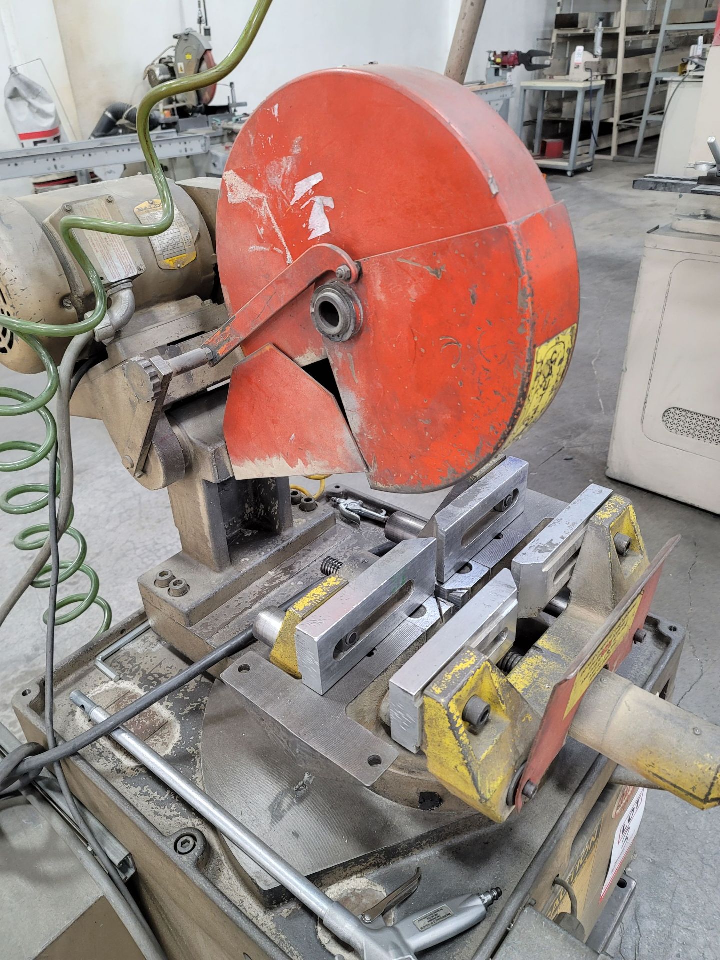 KALAMAZOO FA-350 AUTOMATIC COLD SAW, 36" THROAT, 14" BLADE, S/N 110 - Image 3 of 5