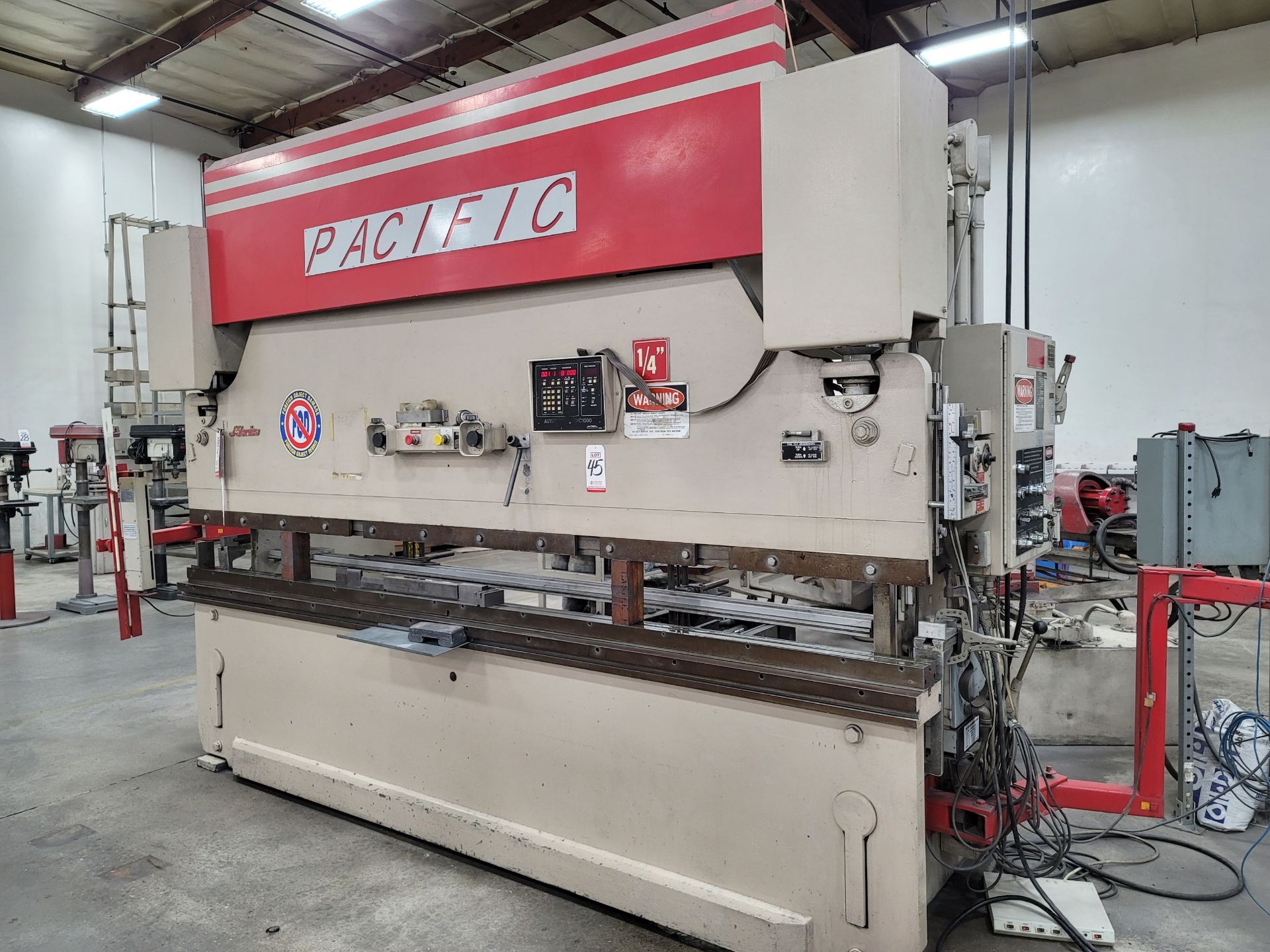 PACIFIC J-SERIES PRESS BRAKE, MODEL J110-12, 10' X 110 TON CAPACITY, AUTOGAUGE CNC 100 CONTROL, - Image 2 of 19