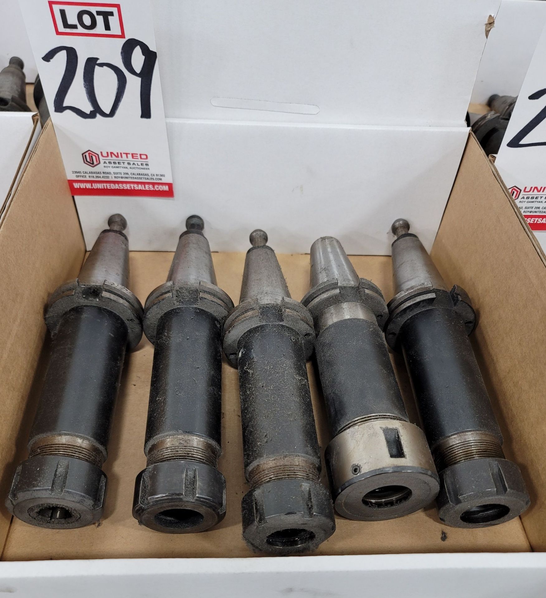 LOT - (5) 40-TAPER CNC COLLET HOLDERS