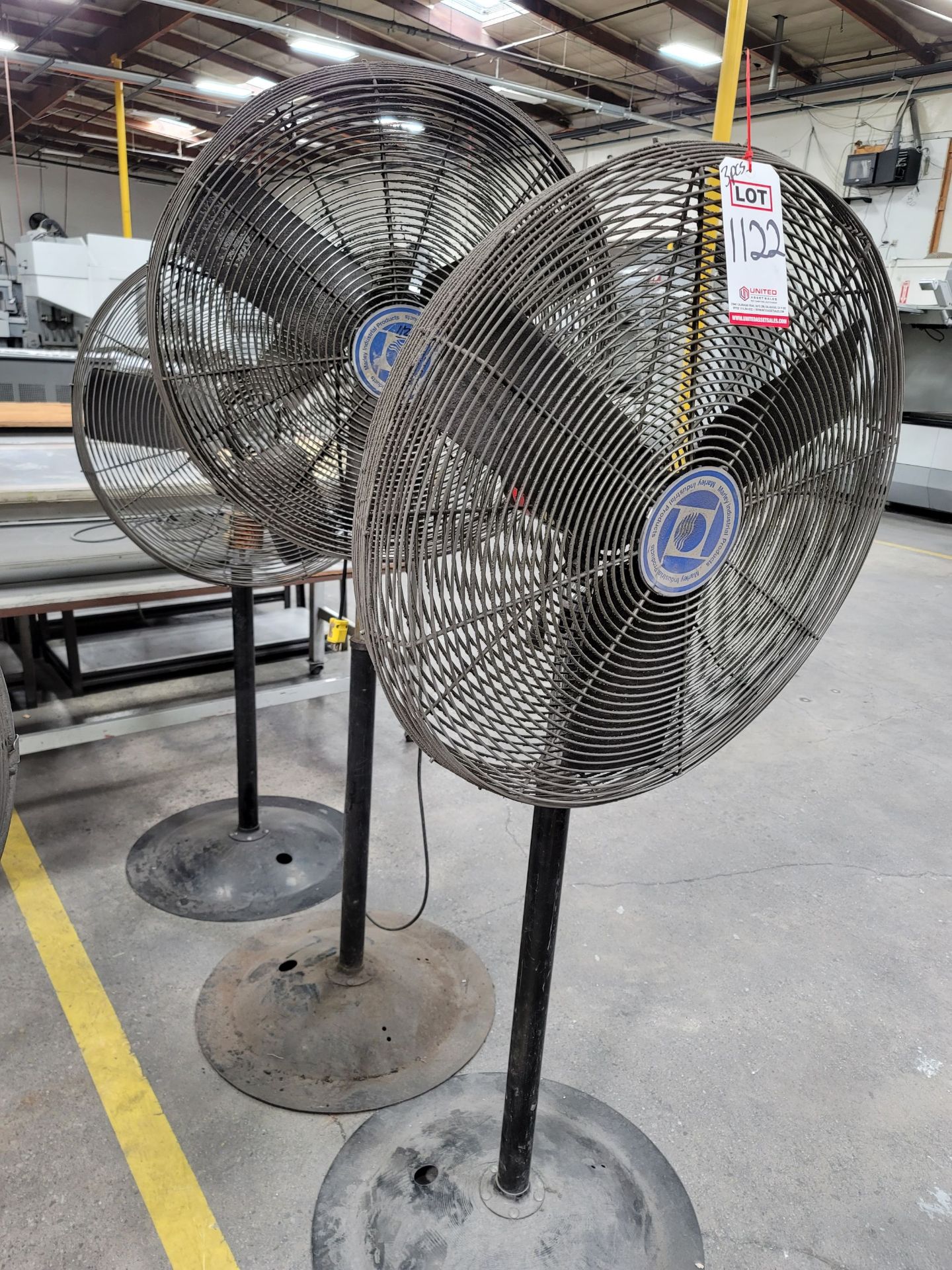 LOT - (3) PEDESTAL FANS