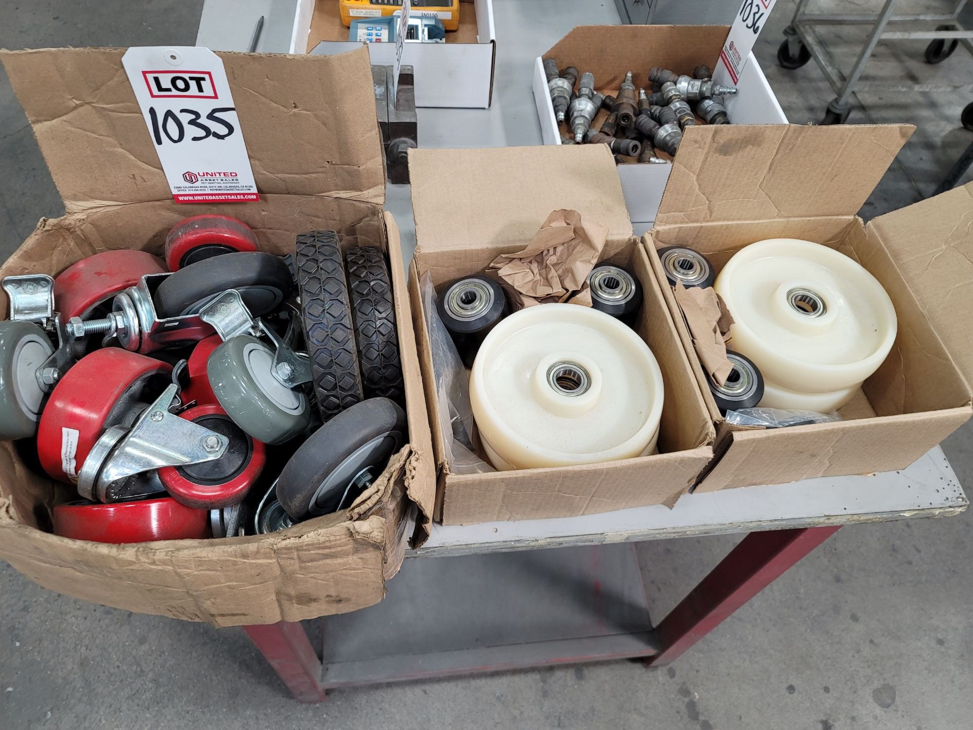 LOT - (3) BOXES OF MISC. CASTERS