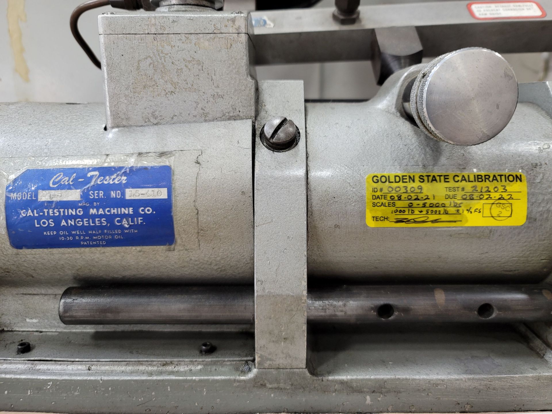 CAL-TESTER WELD TESTER, S/N 15-410 - Image 2 of 2
