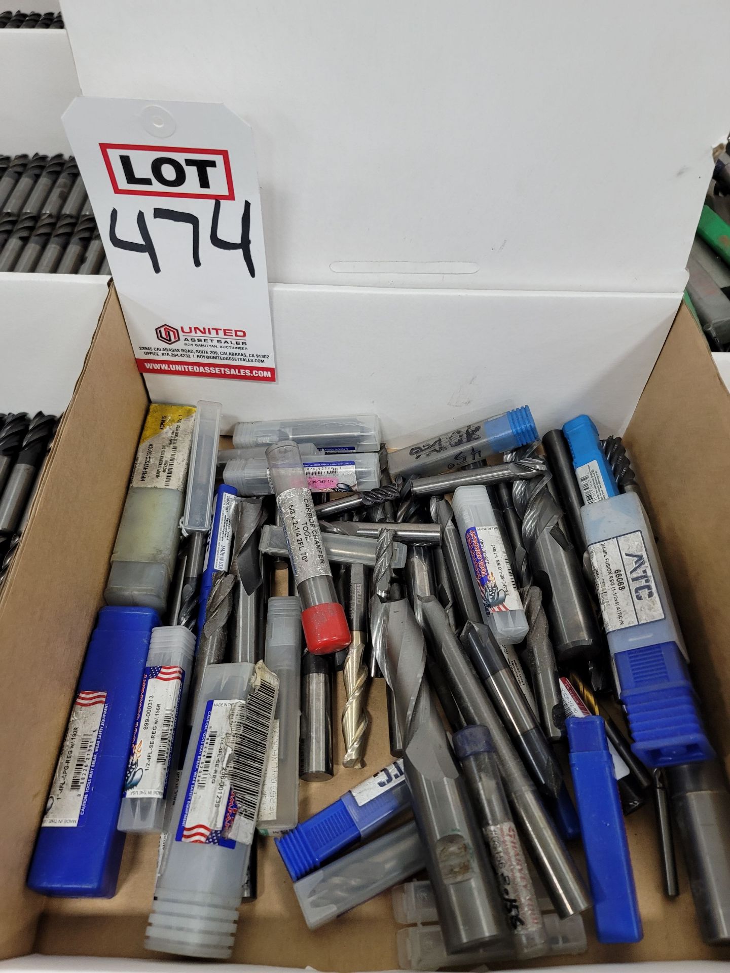 LOT - CARBIDE TOOLS, COOLANT THROUGH BALL END MILLS, NEED SHARPENING