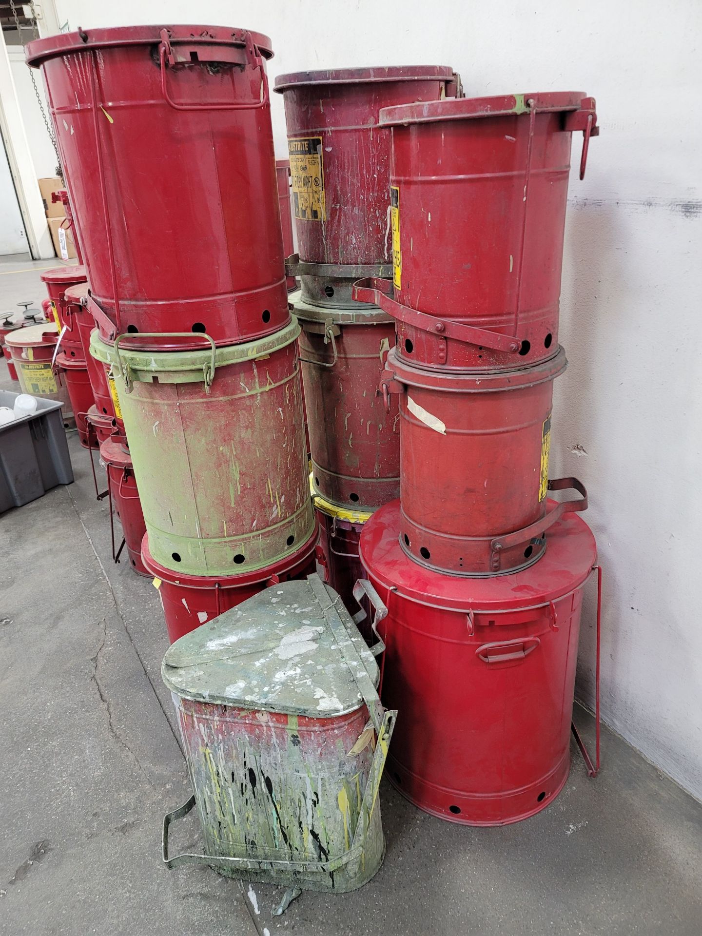 LOT - (10) OILY WASTE CANS - Image 2 of 2