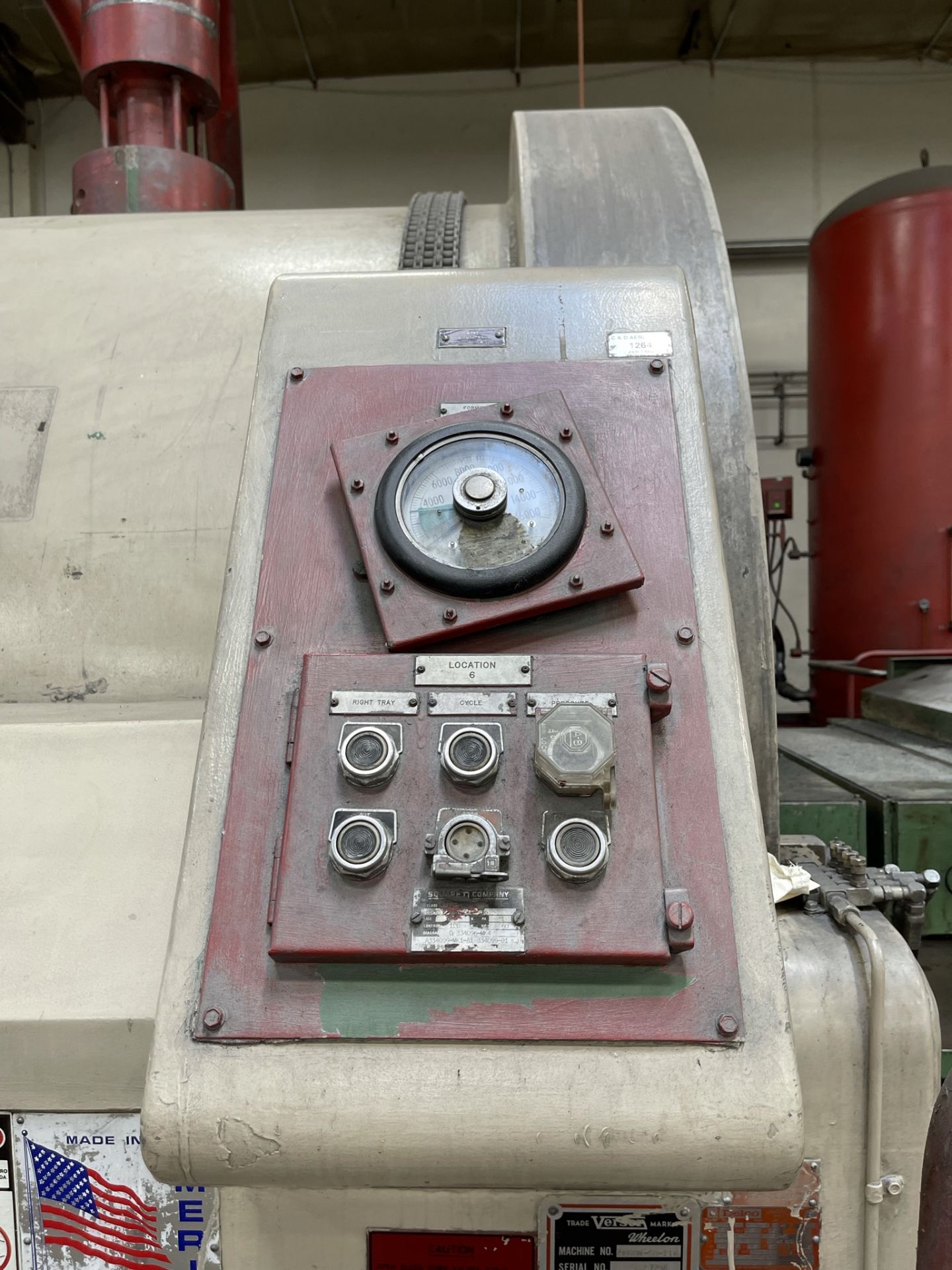 VERSON WHEELON FORMING PRESS, MODEL 29000R-50-116, FLEX-DIE RUBBER PAD, S/N 27296, FLUID FORMING - Image 19 of 20