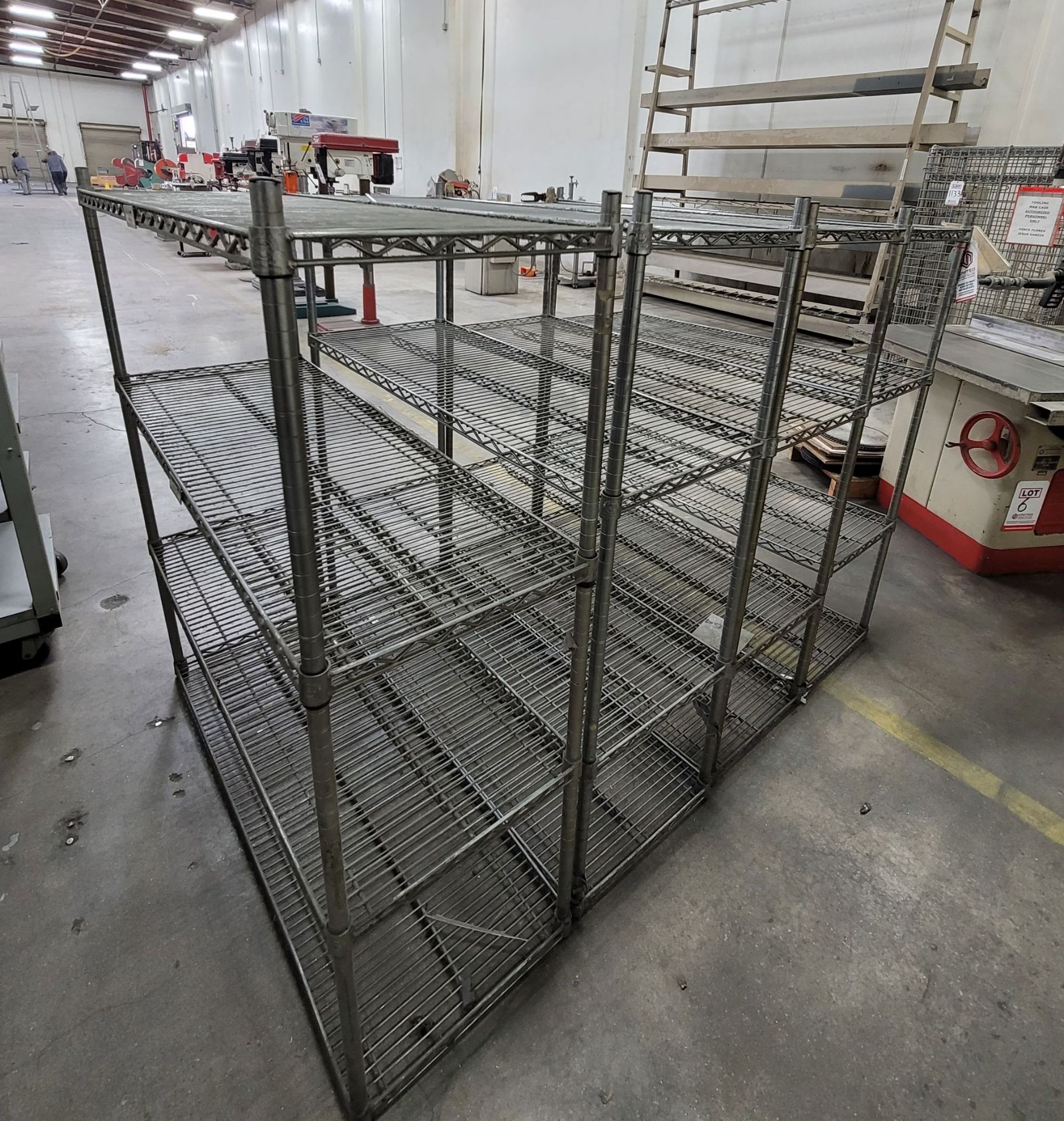 LOT - (4) MISC. WIRE RACKS, 48" X 18" X 54" - Image 2 of 2