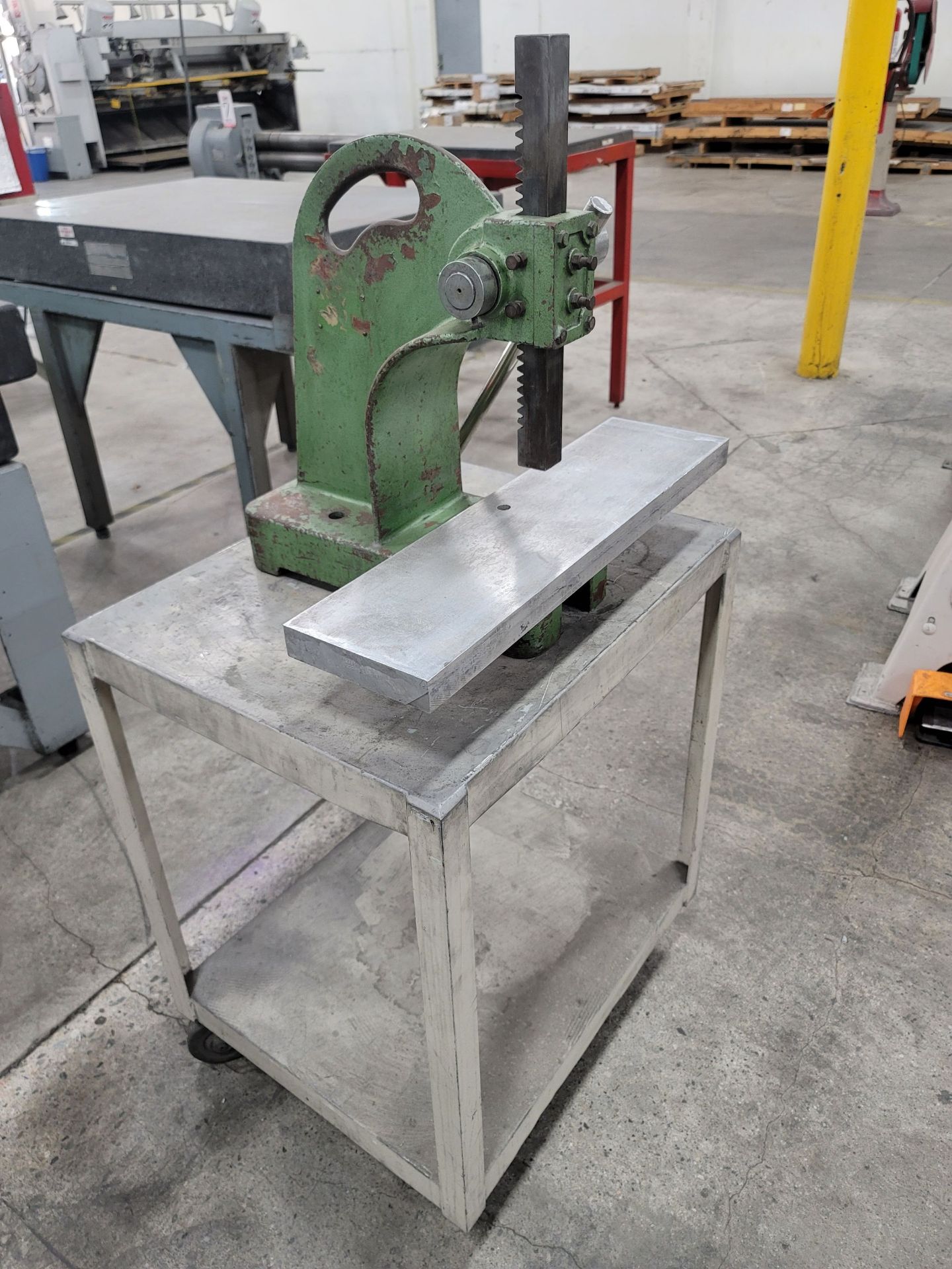 BENCHTOP ARBOR PRESS, MISSING DATA PLATE