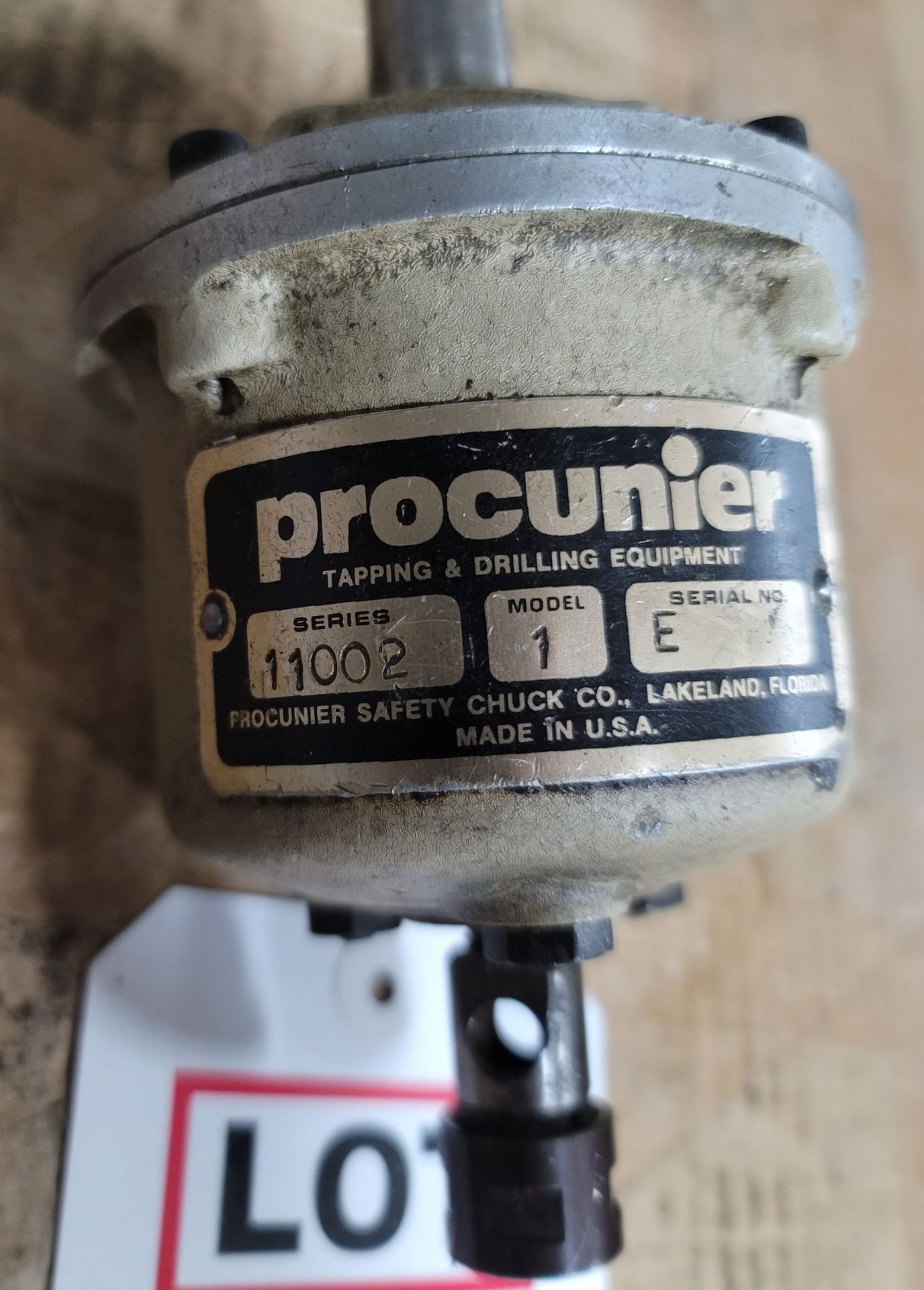 PROCUNIER TAPPING HEAD, SERIES 11002, MODEL 1, S/N E - Image 3 of 3