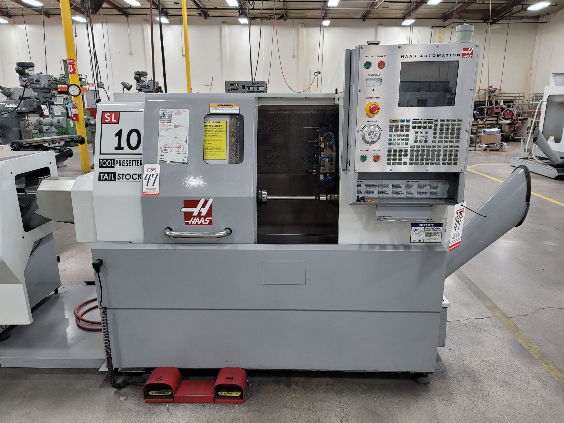 2006 HAAS SL-10T TURNING CENTER, SPINDLE HOURS: 2,109, SERVO ON TIME: 7,600 HOURS, MAXIMUM TURNING - Image 2 of 16