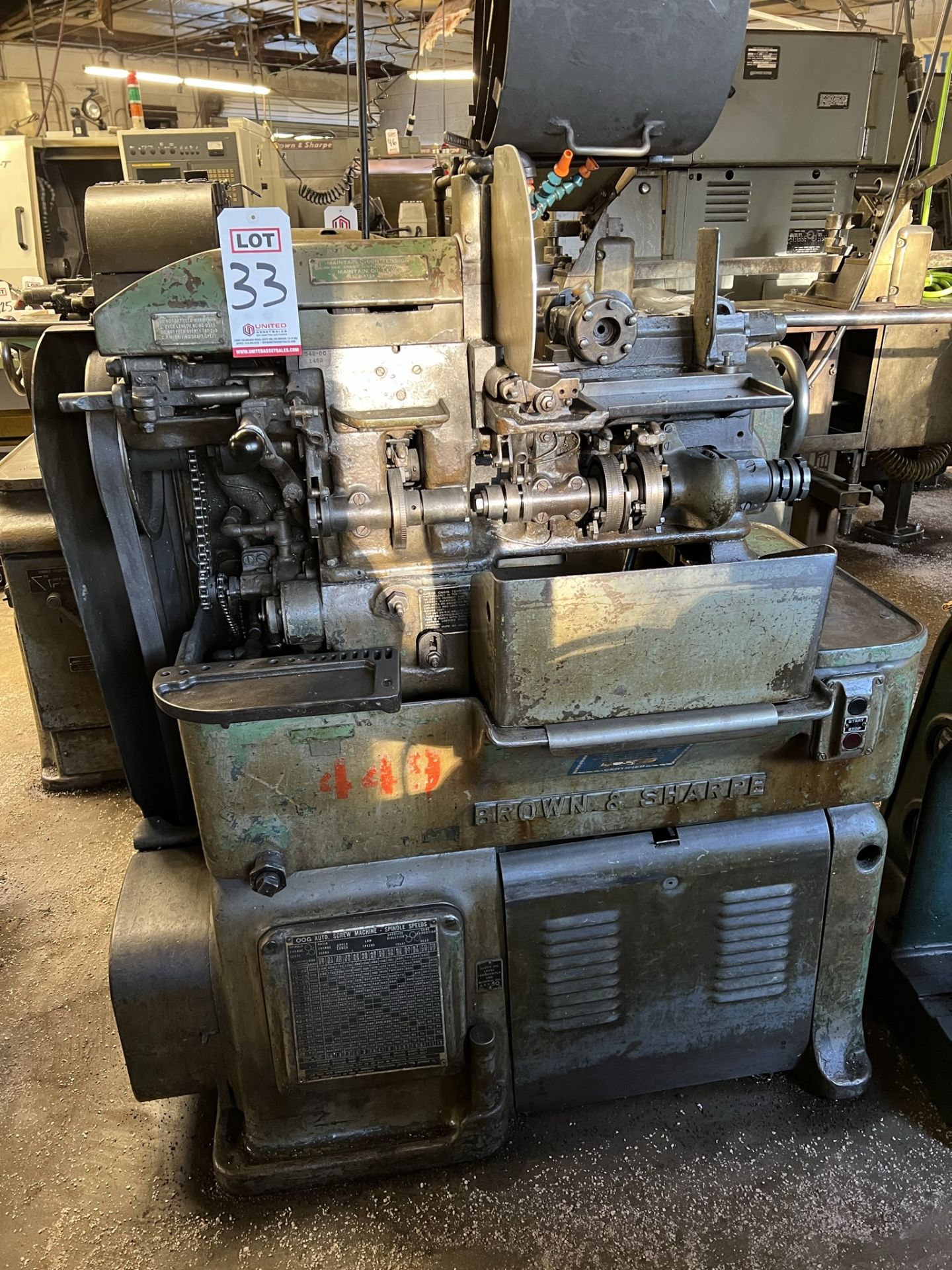 BROWN & SHARPE 00G AUTOMATIC SCREW MACHINE, S/N 12479