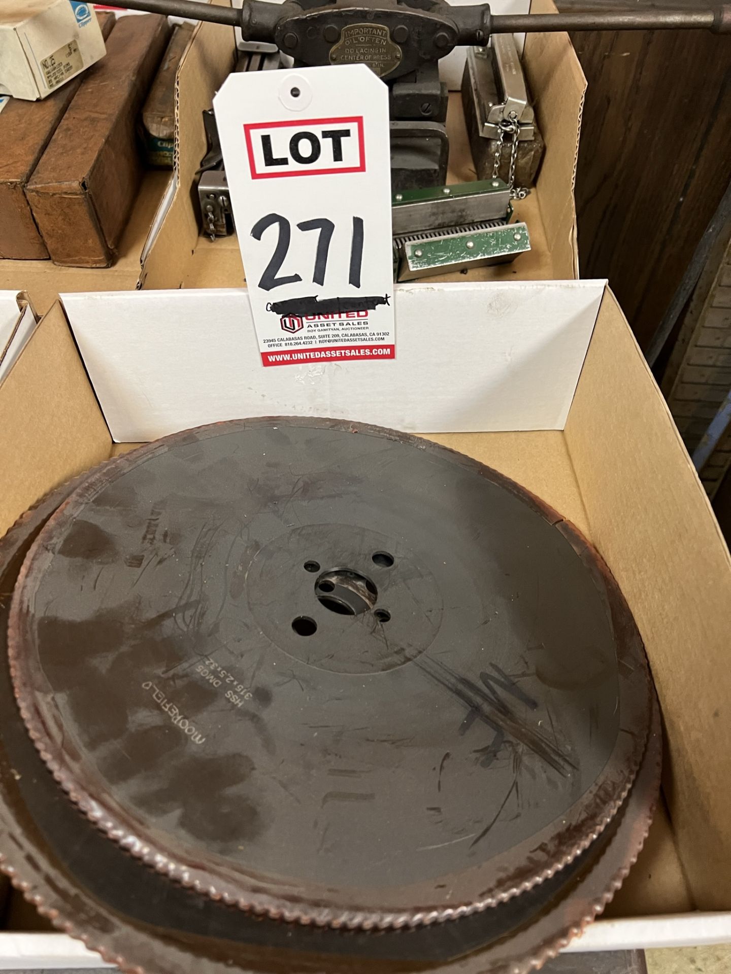 LOT - (2) COLD SAW BLADES