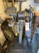 STANLEY DOUBLE END GRINDER, MODEL 586, W/ STAND