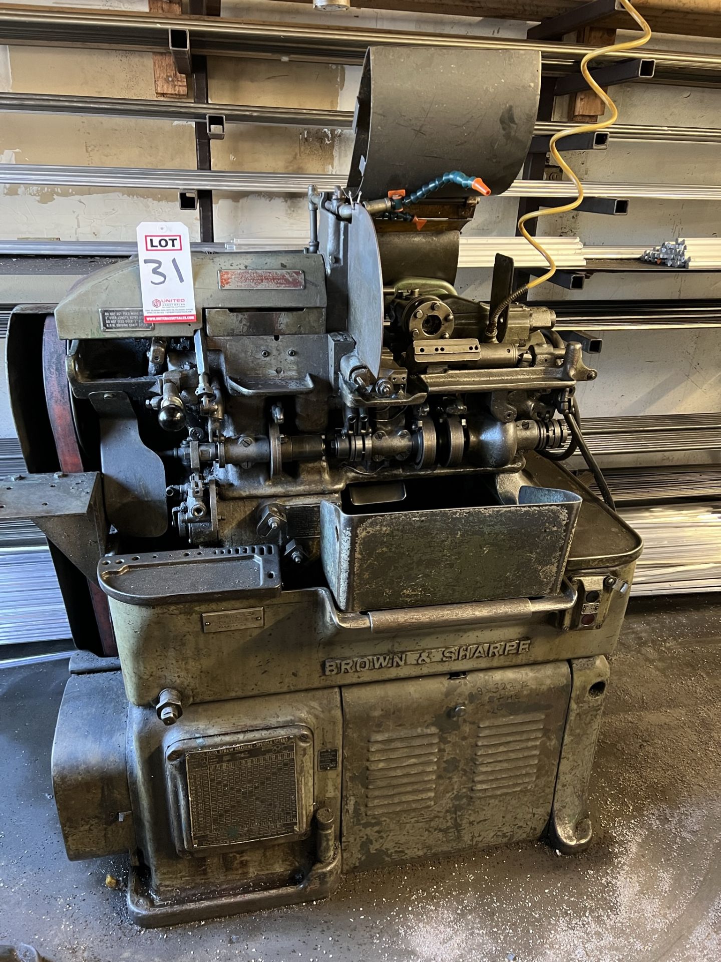 BROWN & SHARPE 00G AUTOMATIC SCREW MACHINE, S/N 542-00-612