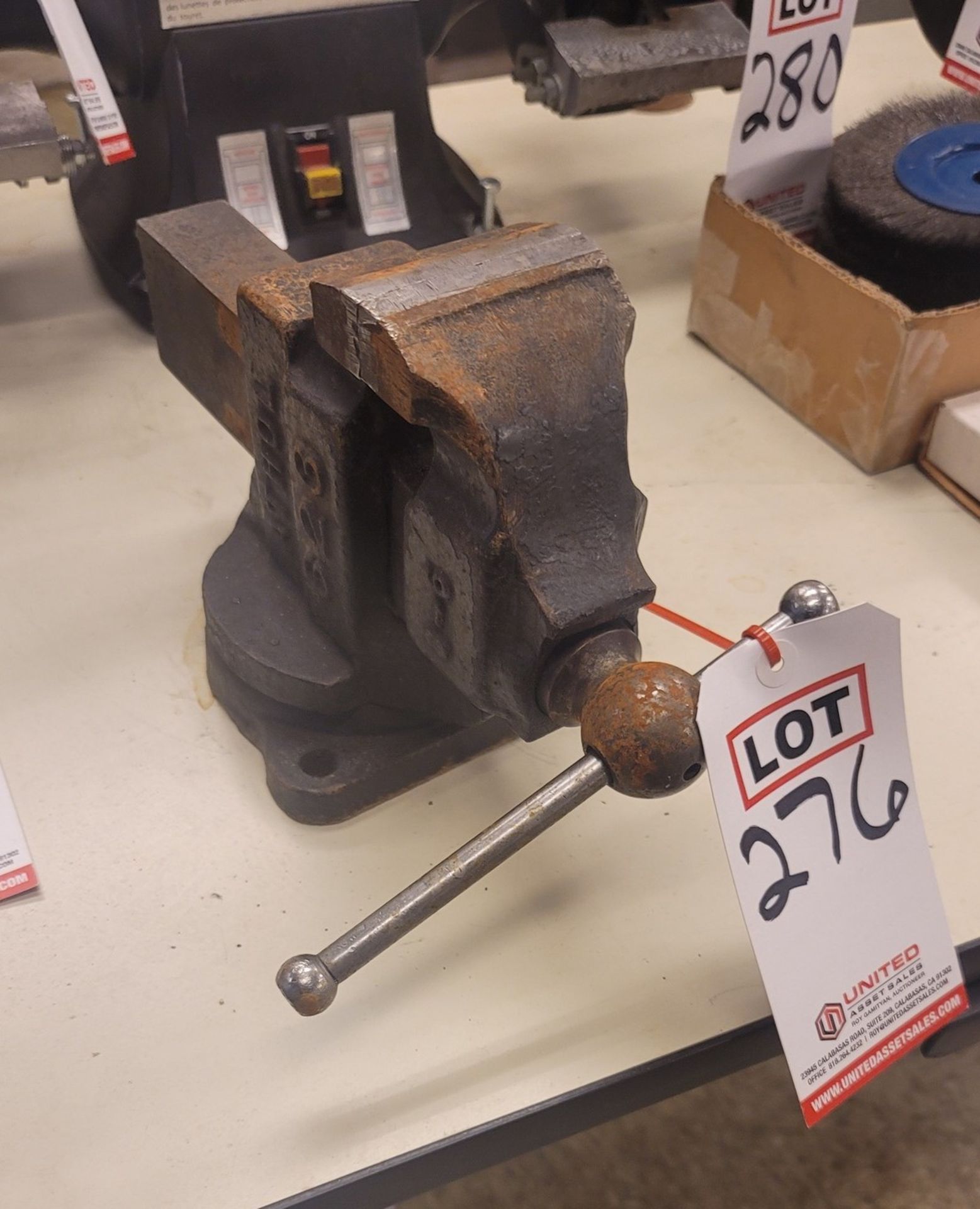 ATHOL BENCH VISE, MODEL 623, 3" JAWS