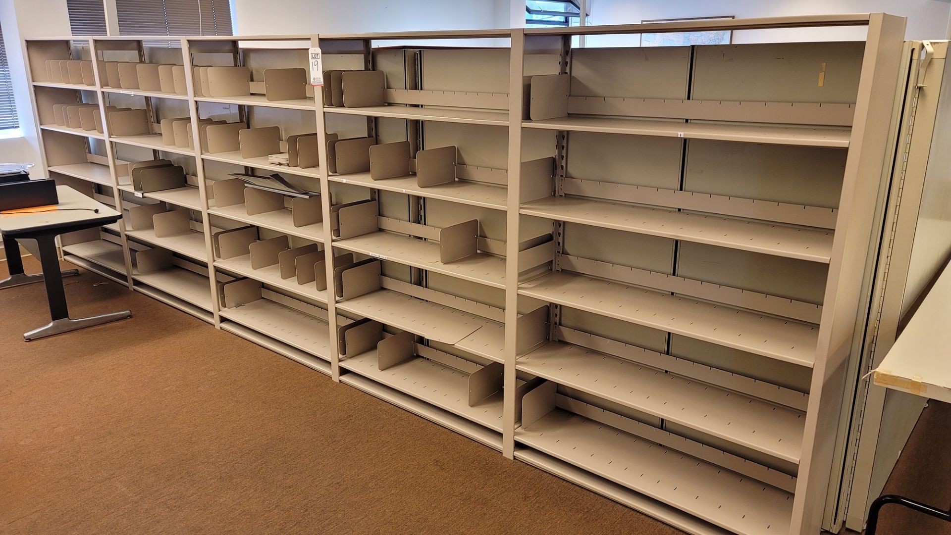 LOT - (5) 4' SECTIONS OF SHELVING