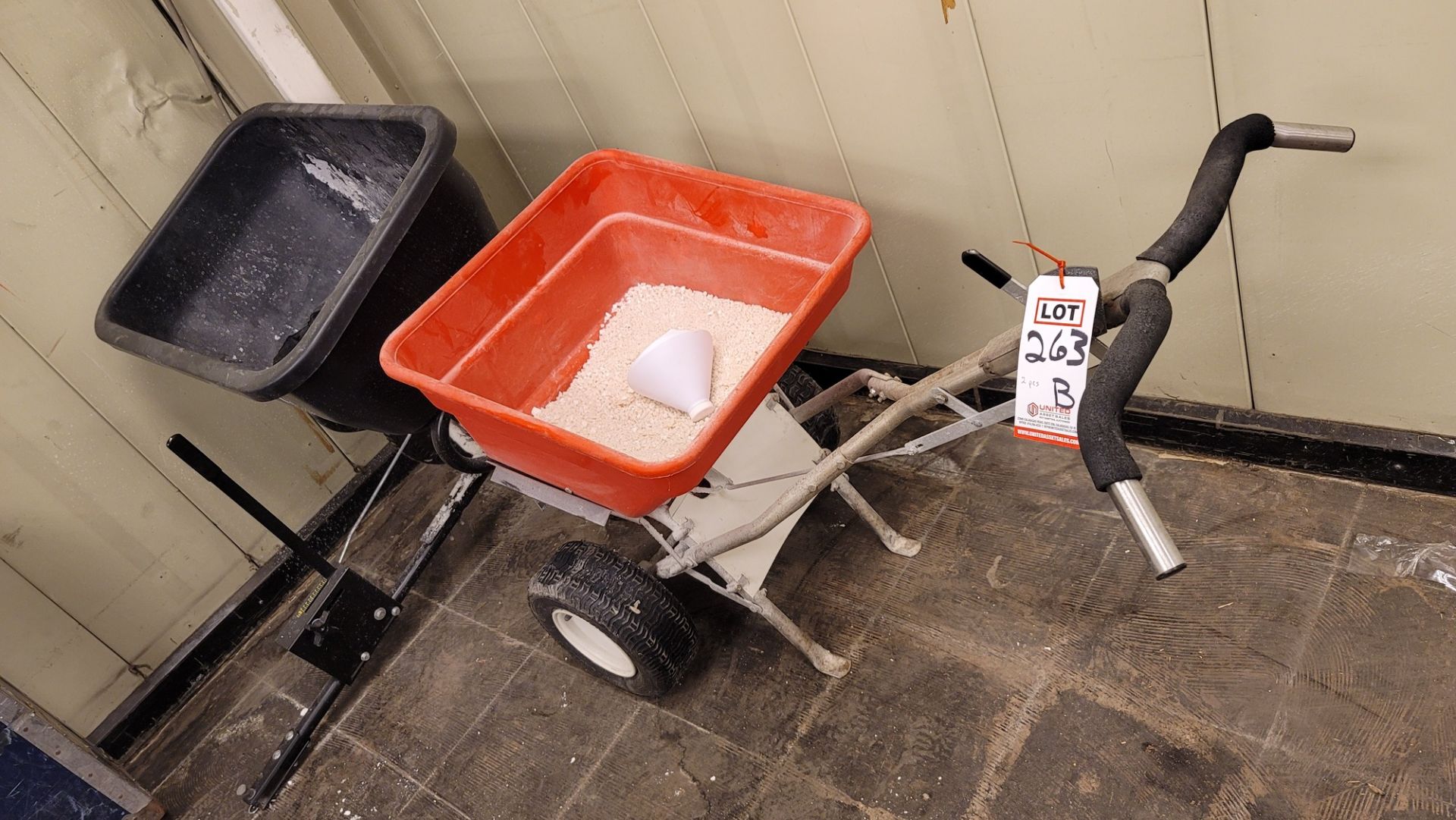 LOT - (2) SALT SPREADERS